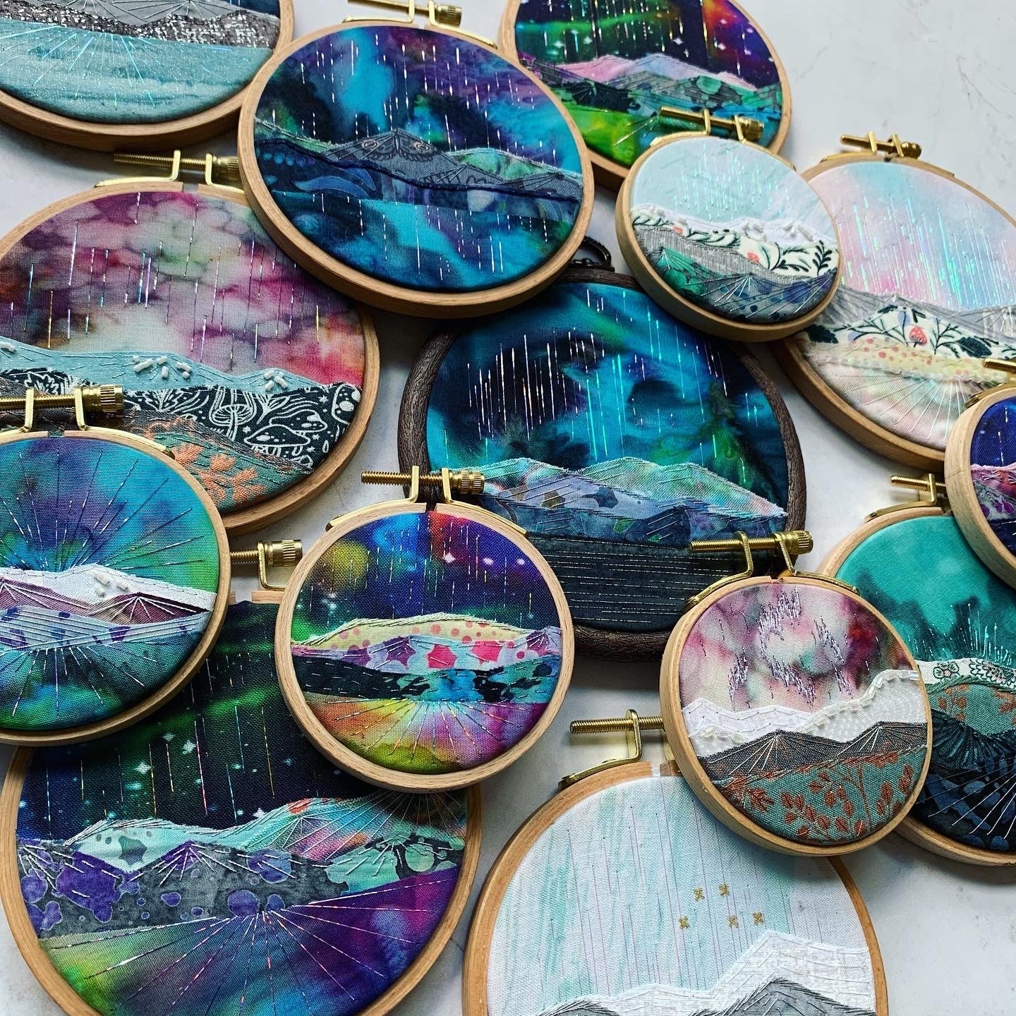 Orignal Fabric Collage Art