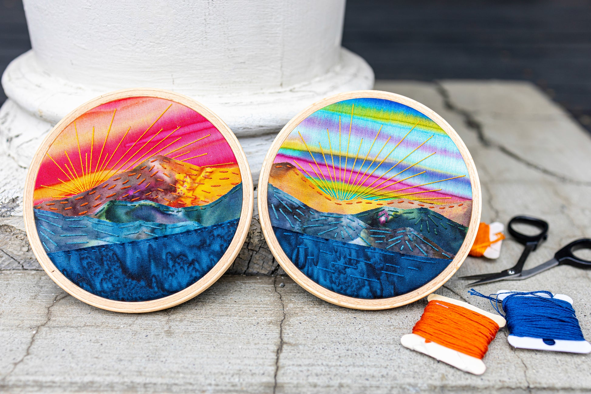 December 13: Fabric Collage Embroidery 101 - VIRTUAL WORKSHOP ONLY (NO PHYSICAL ITEMS MAILED)