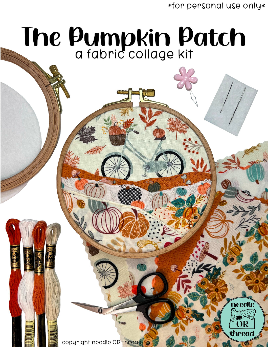 The Pumpkin Patch Fabric Collage Kit