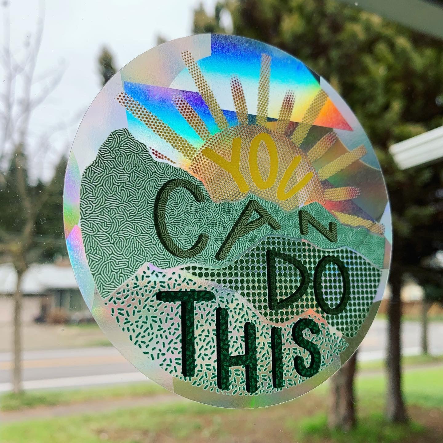 You Can Do This Rainbow Prism Suncatcher