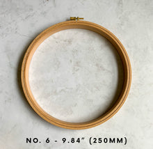 Load image into Gallery viewer, Nurge Beechwood Embroidery Hoops: 24mm (1”)
