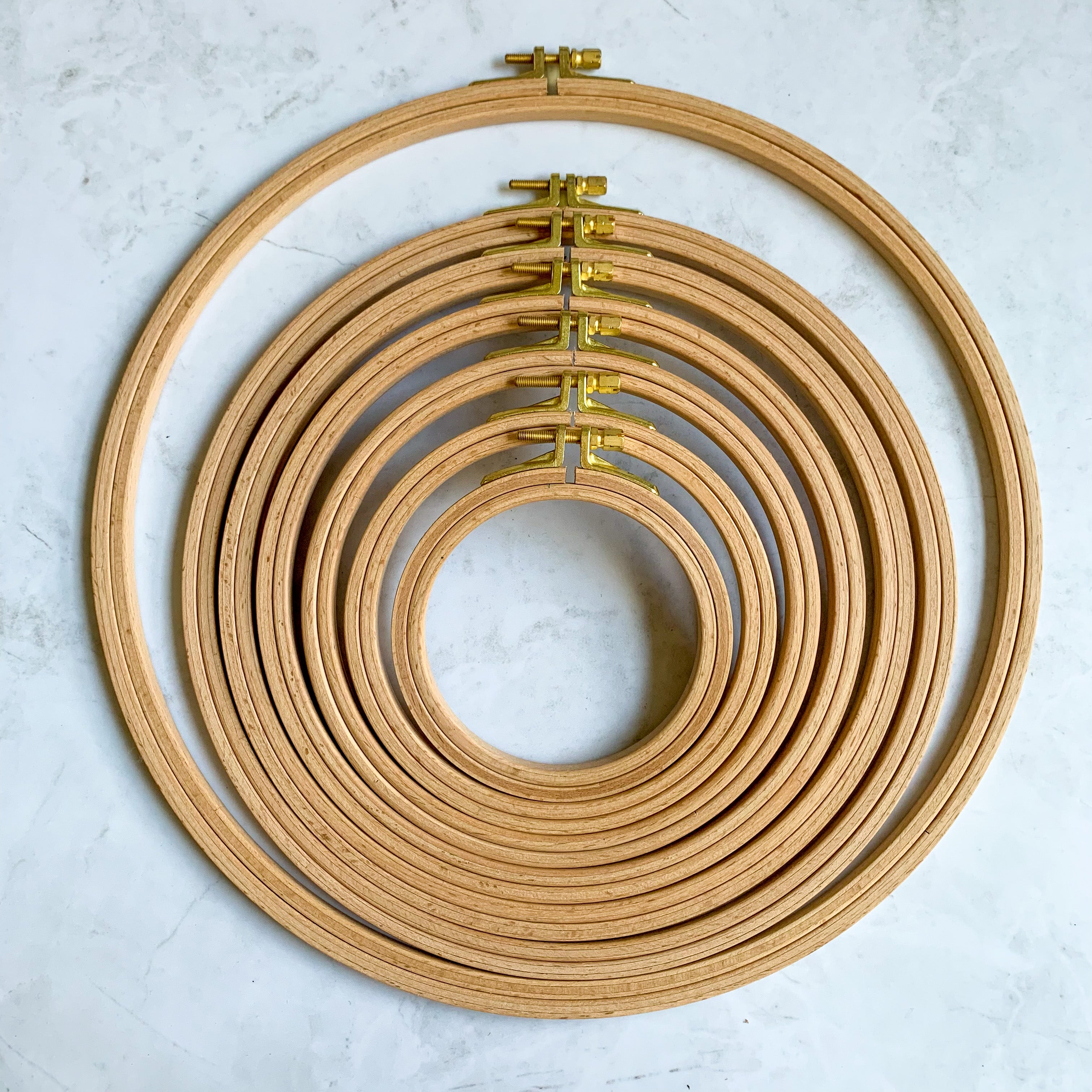 Nurge Wood Embroidery Hoops with Screw 16mm height - Price, description and  photos ➽ Inspiration Crafts