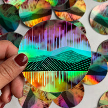 Load image into Gallery viewer, Warm Aurora Holographic Sticker
