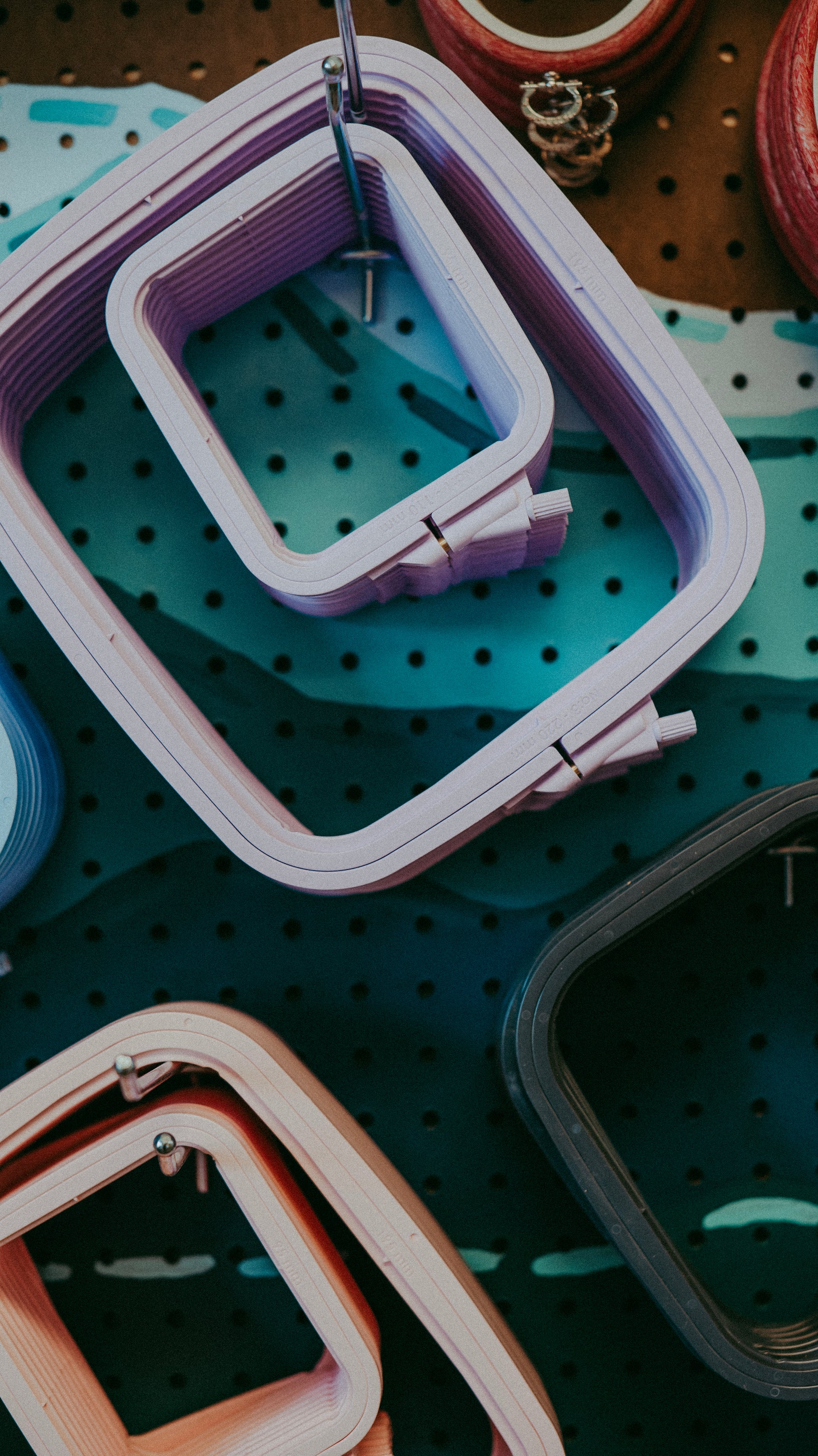 Nurge Rectangle Pastel Hoops