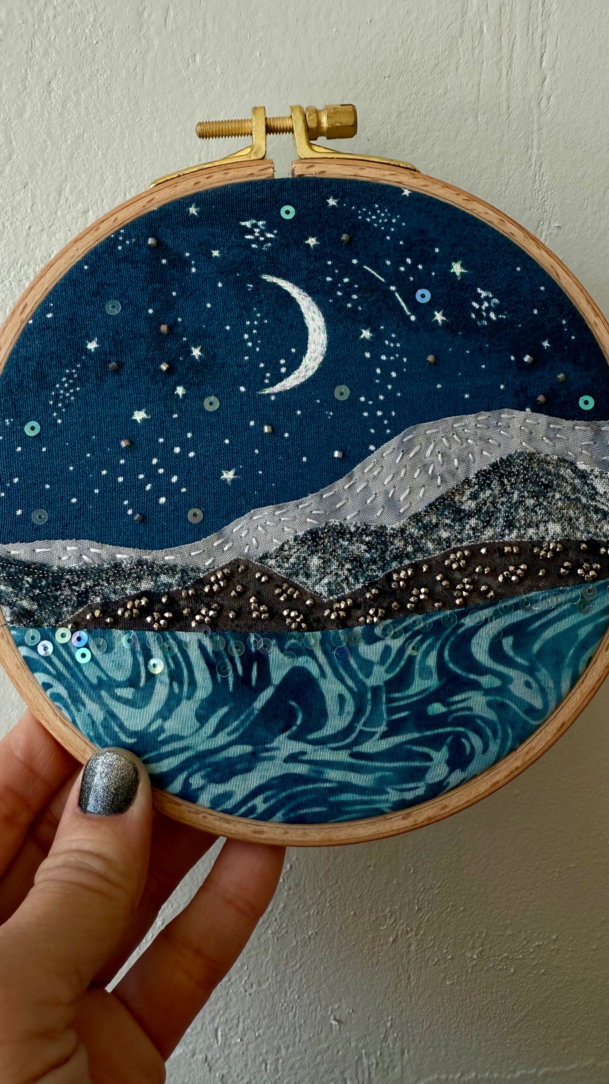 Moonlit New Year #702 - 5.5” hoop