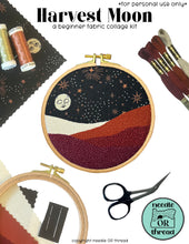 Load image into Gallery viewer, Harvest Moon Fabric Collage Kit
