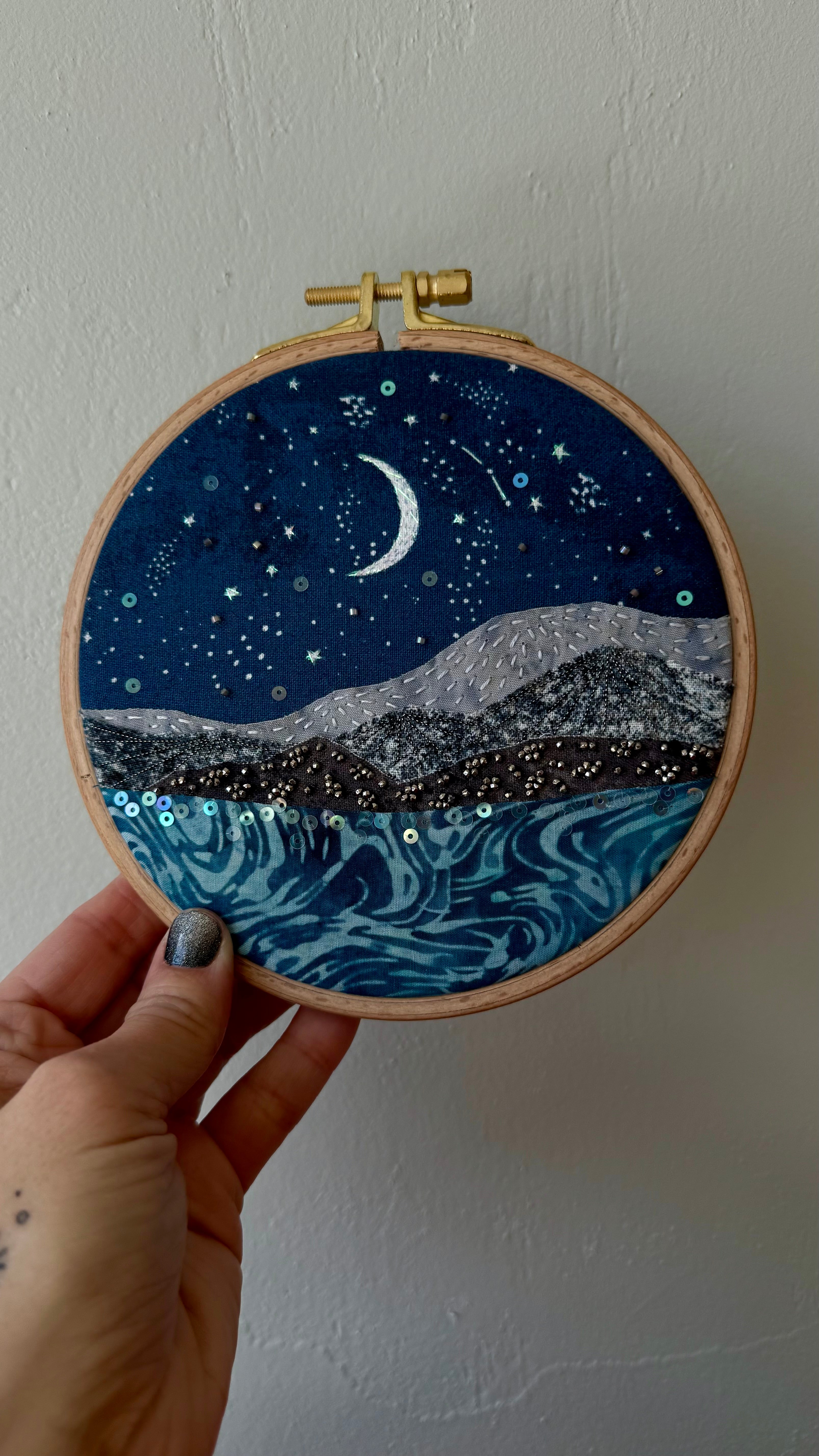 Moonlit New Year #702 - 5.5” hoop