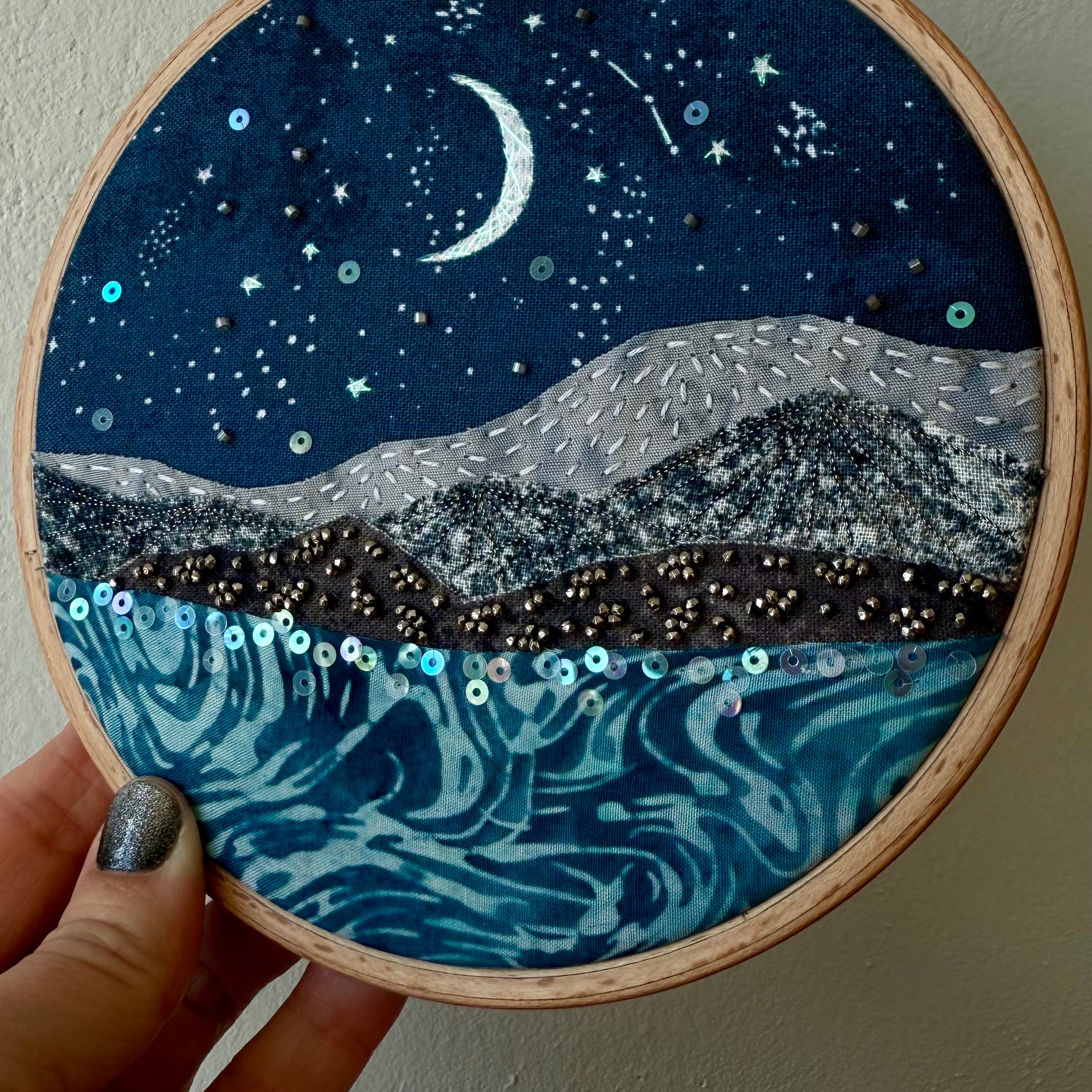 Moonlit New Year #702 - 5.5” hoop