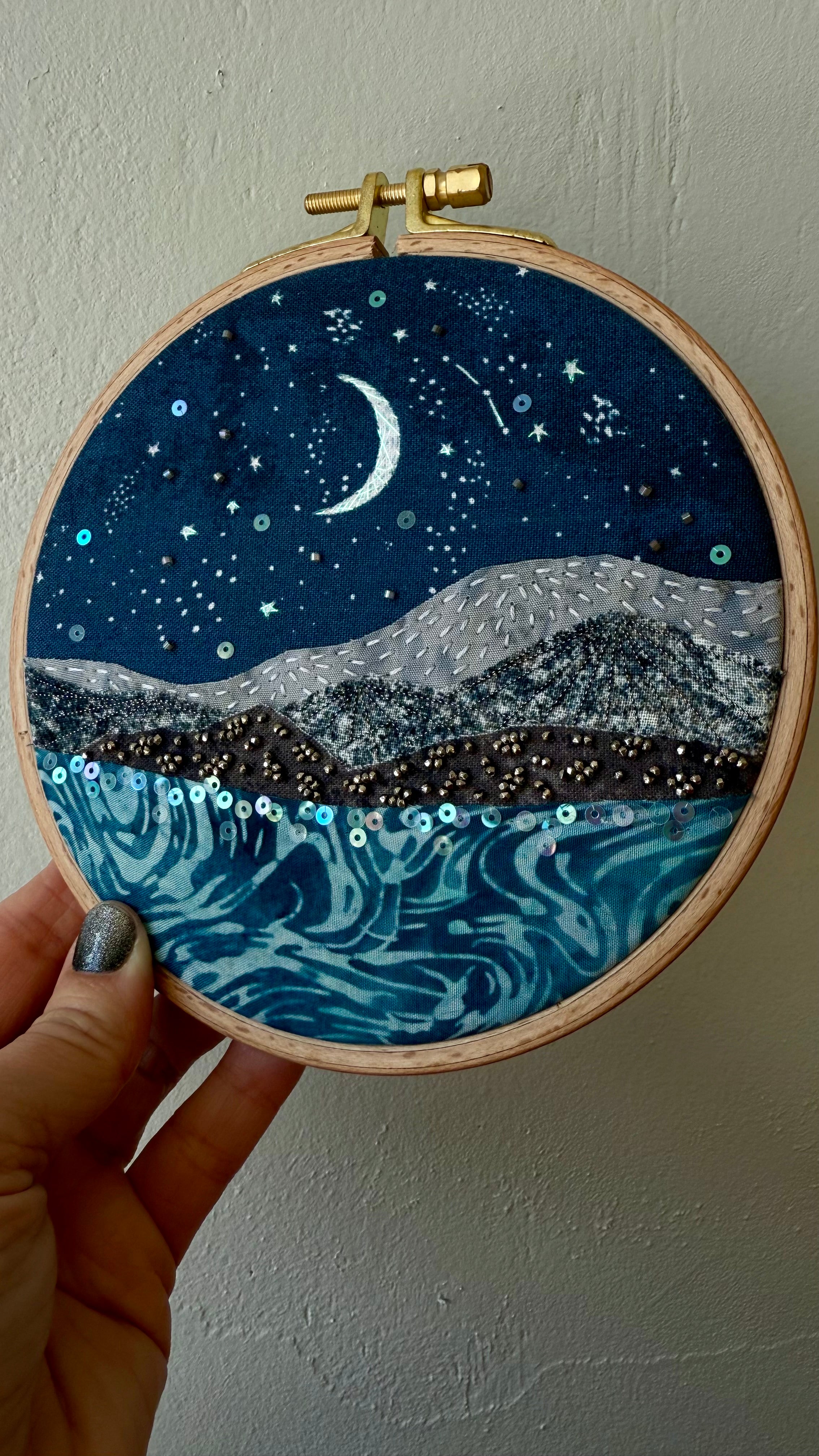 Moonlit New Year #702 - 5.5” hoop