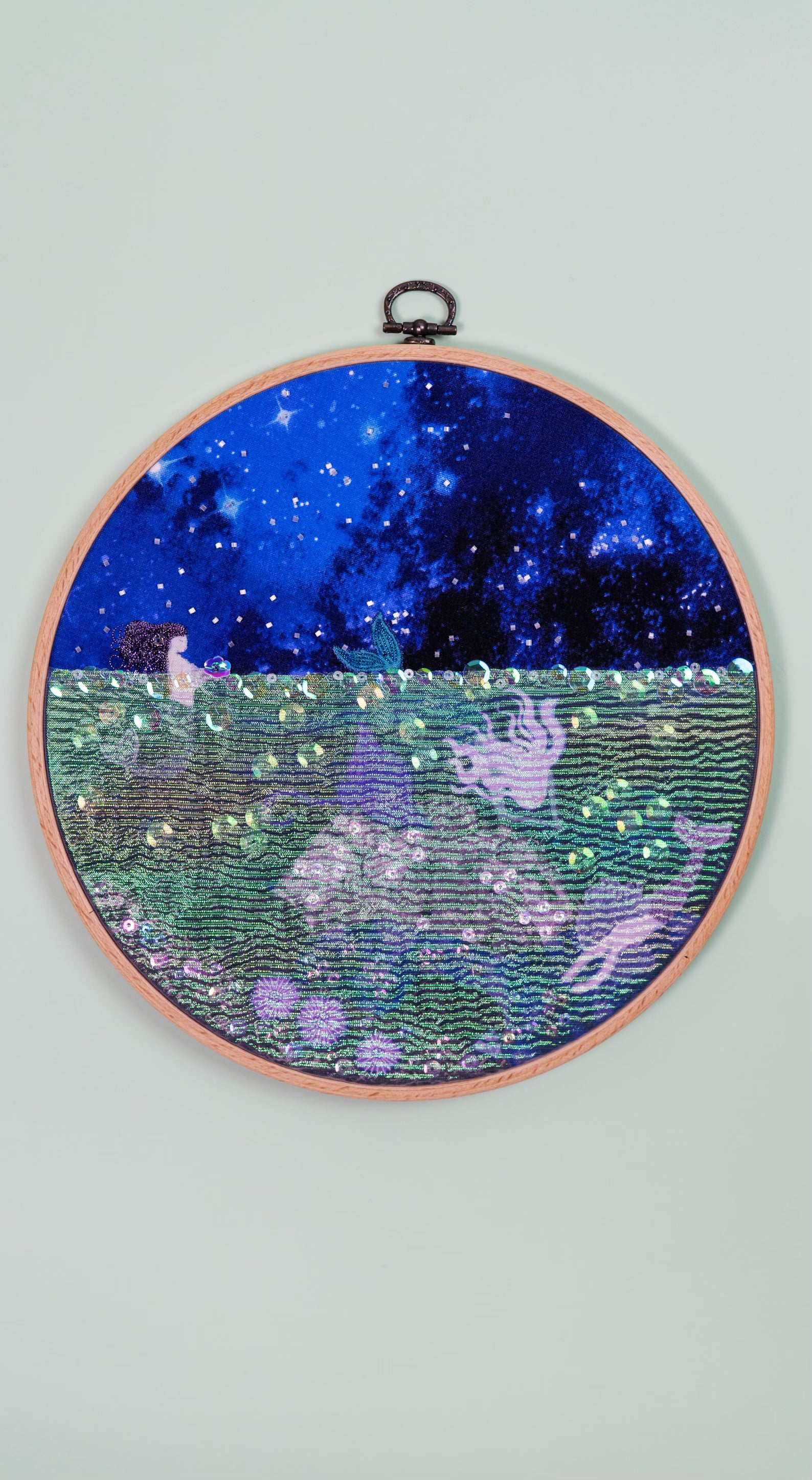 Underwater Night #549- 9” Hoop