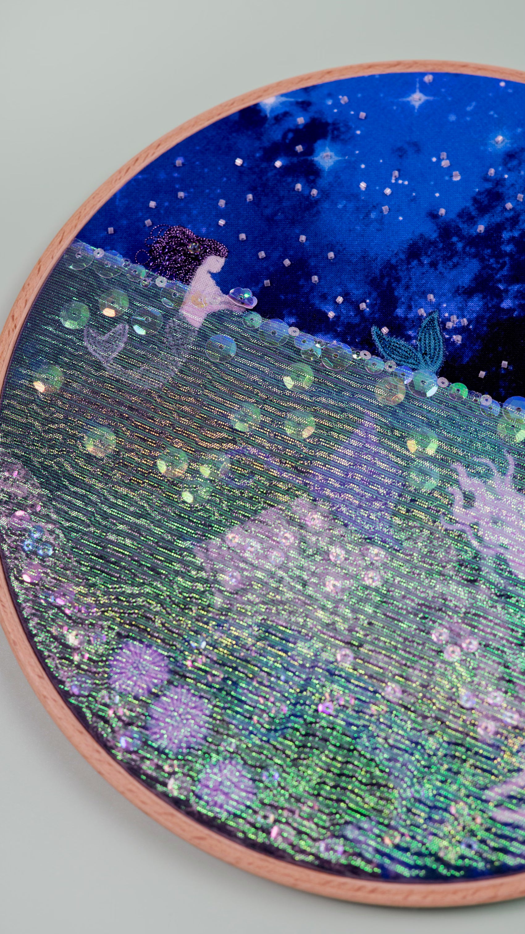 Underwater Night #549- 9” Hoop