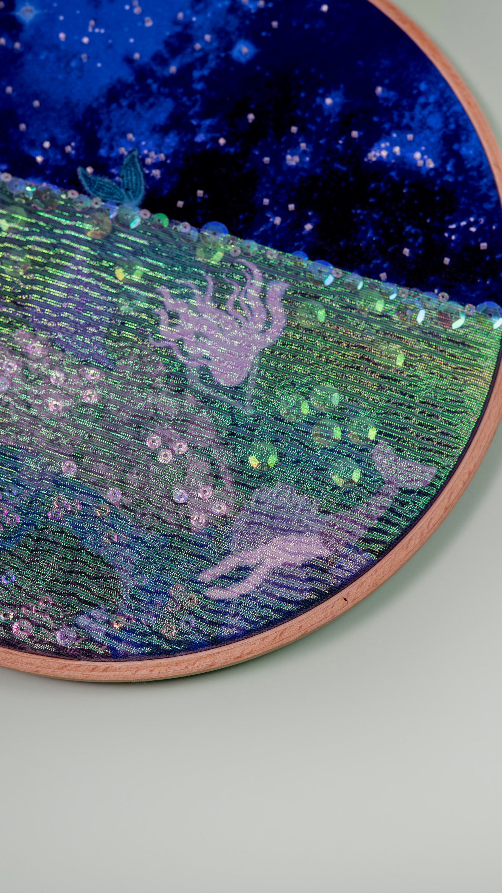 Underwater Night #549- 9” Hoop