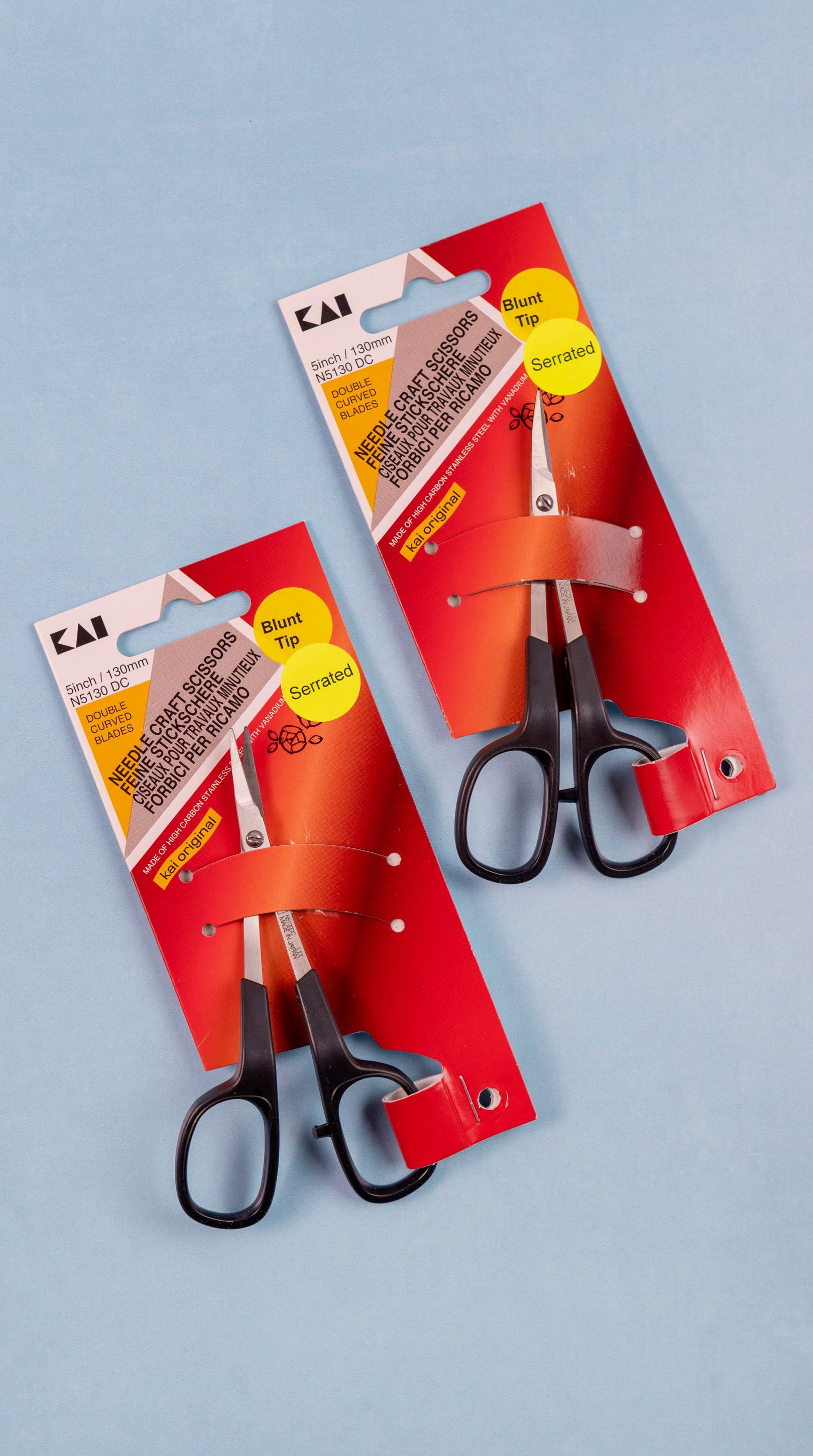 Kai 5" Double Curve Embroidery Scissors