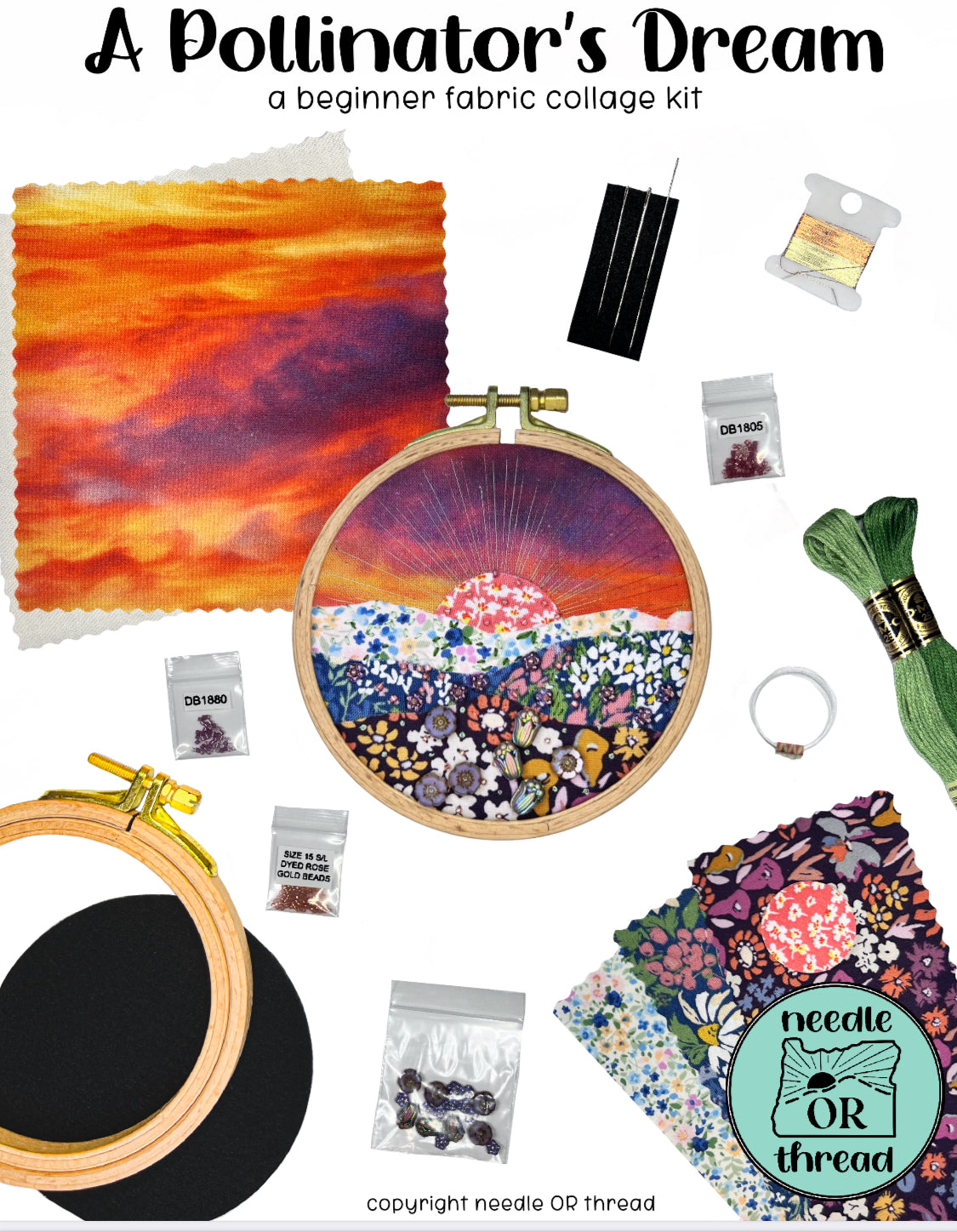 A Pollinator’s Dream - Fabric Collage Kit