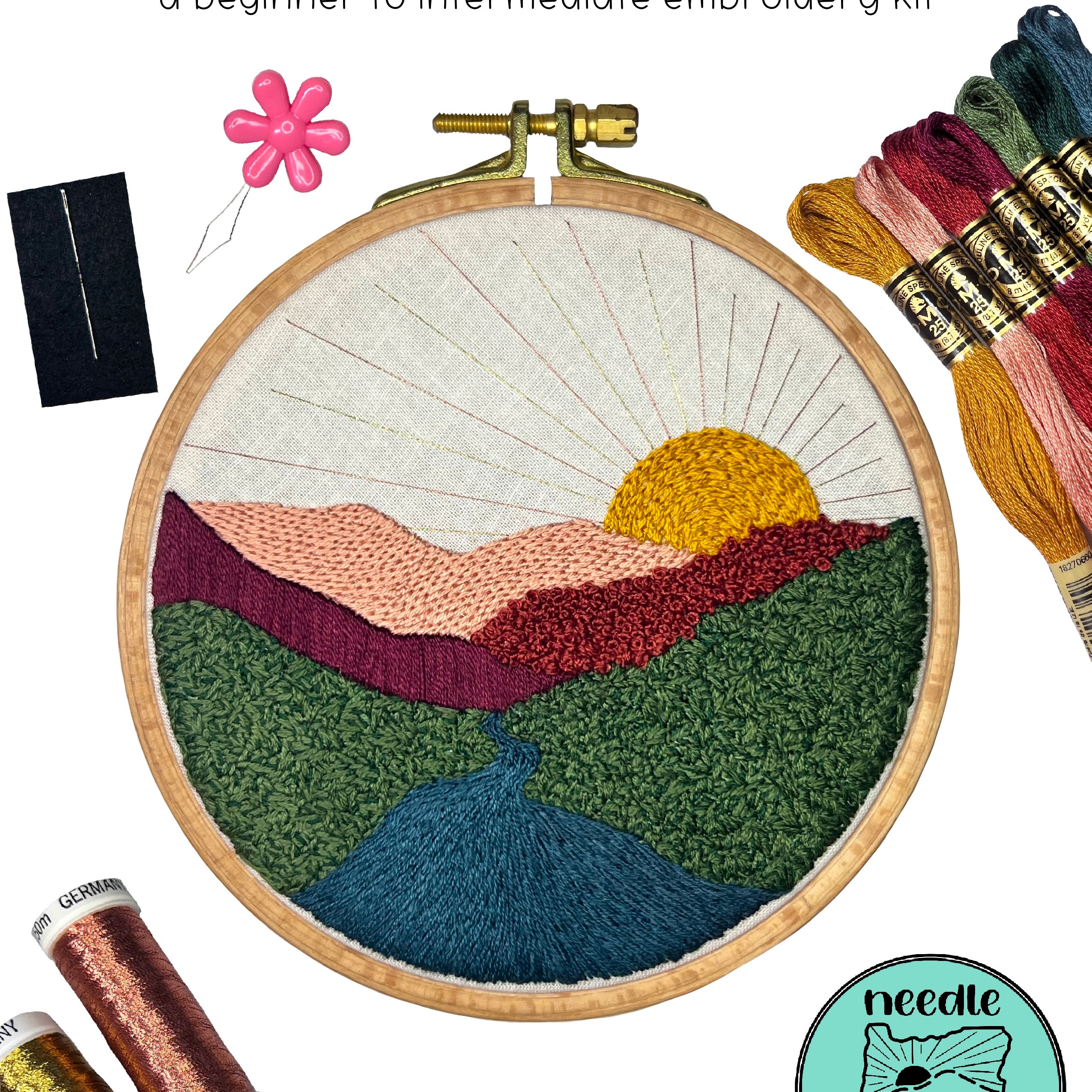 A Textured View Embroidery Kit
