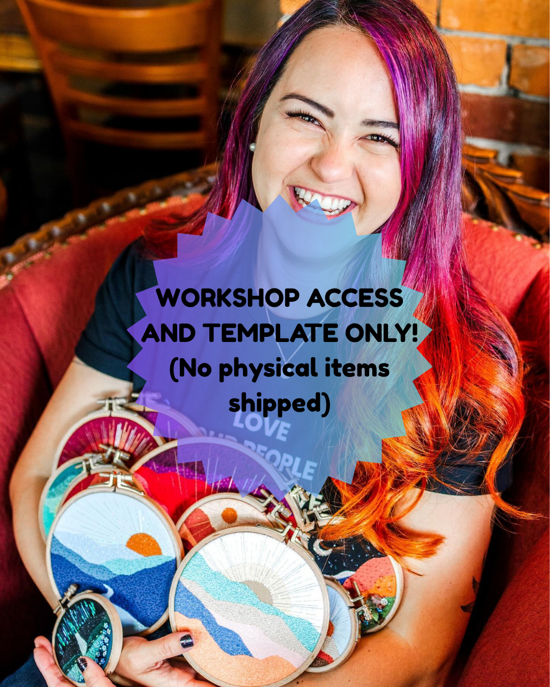 July 25th: Fabric Collage Embroidery 101 - VIRTUAL WORKSHOP ONLY (NO PHYSICAL ITEMS MAILED)