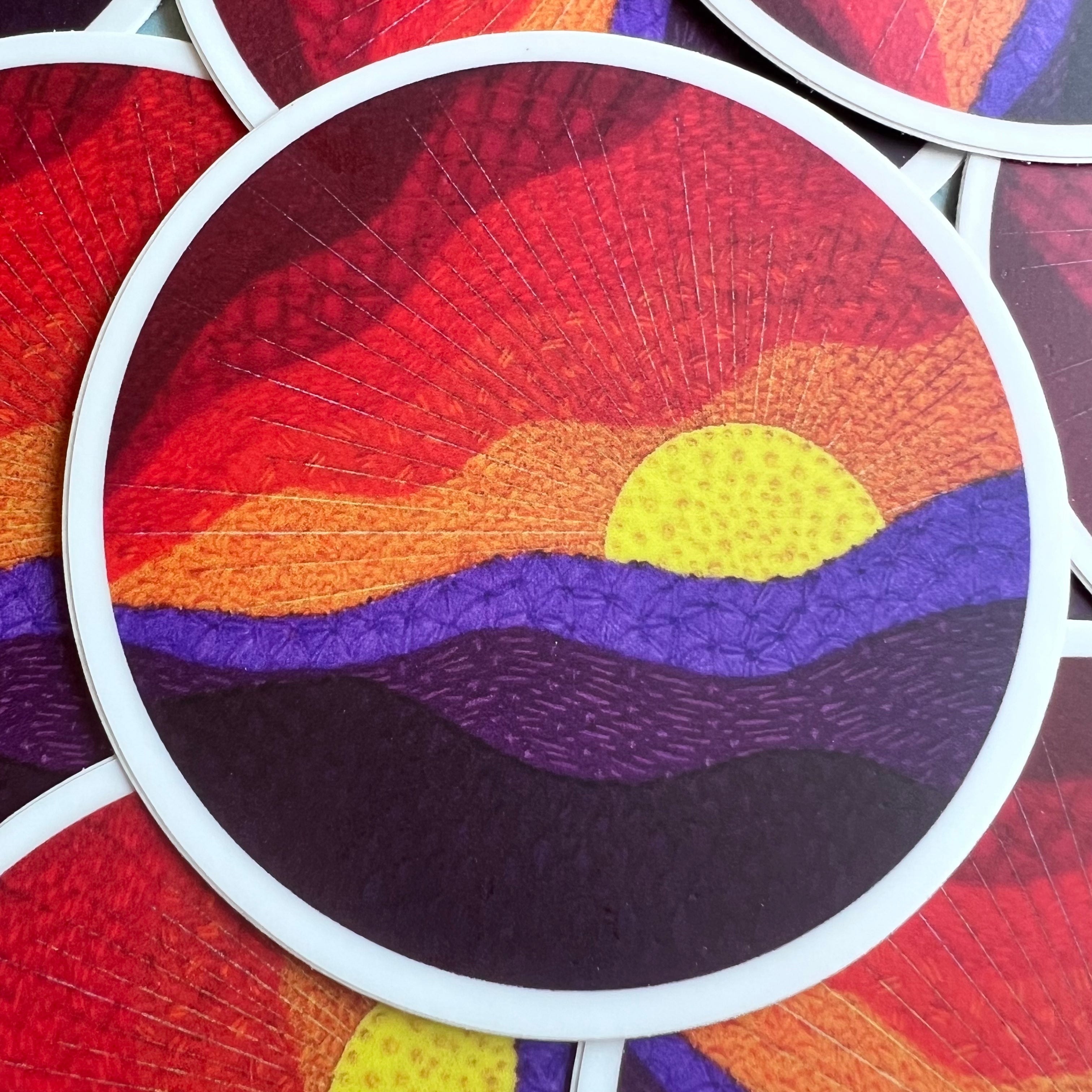 Color Blockscape Sticker