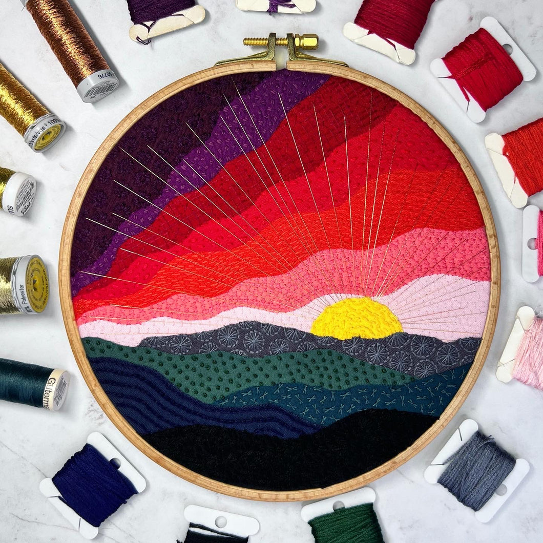 Blushing Skies #514- 7.5” Hoop