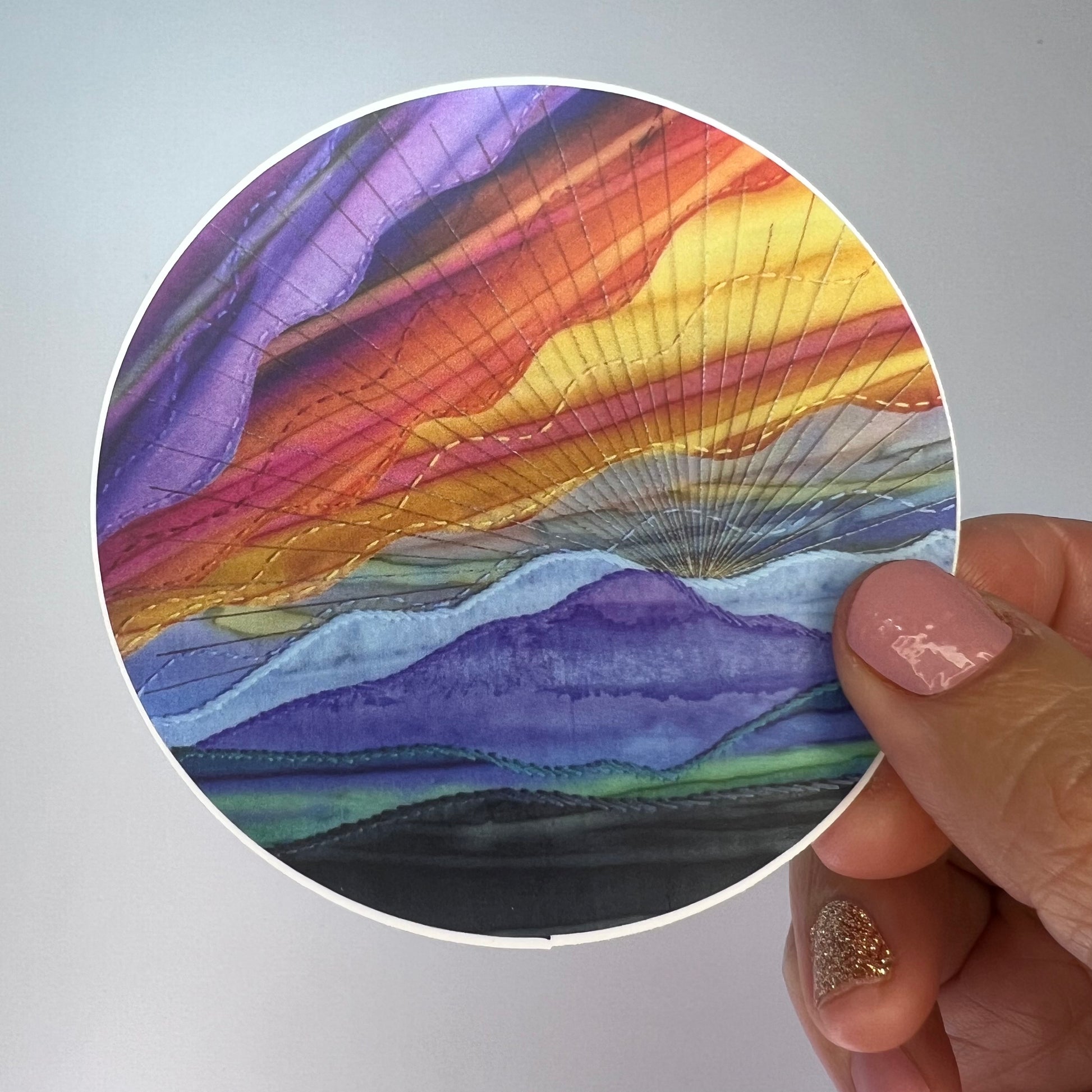 Sunset of Colors Sticker
