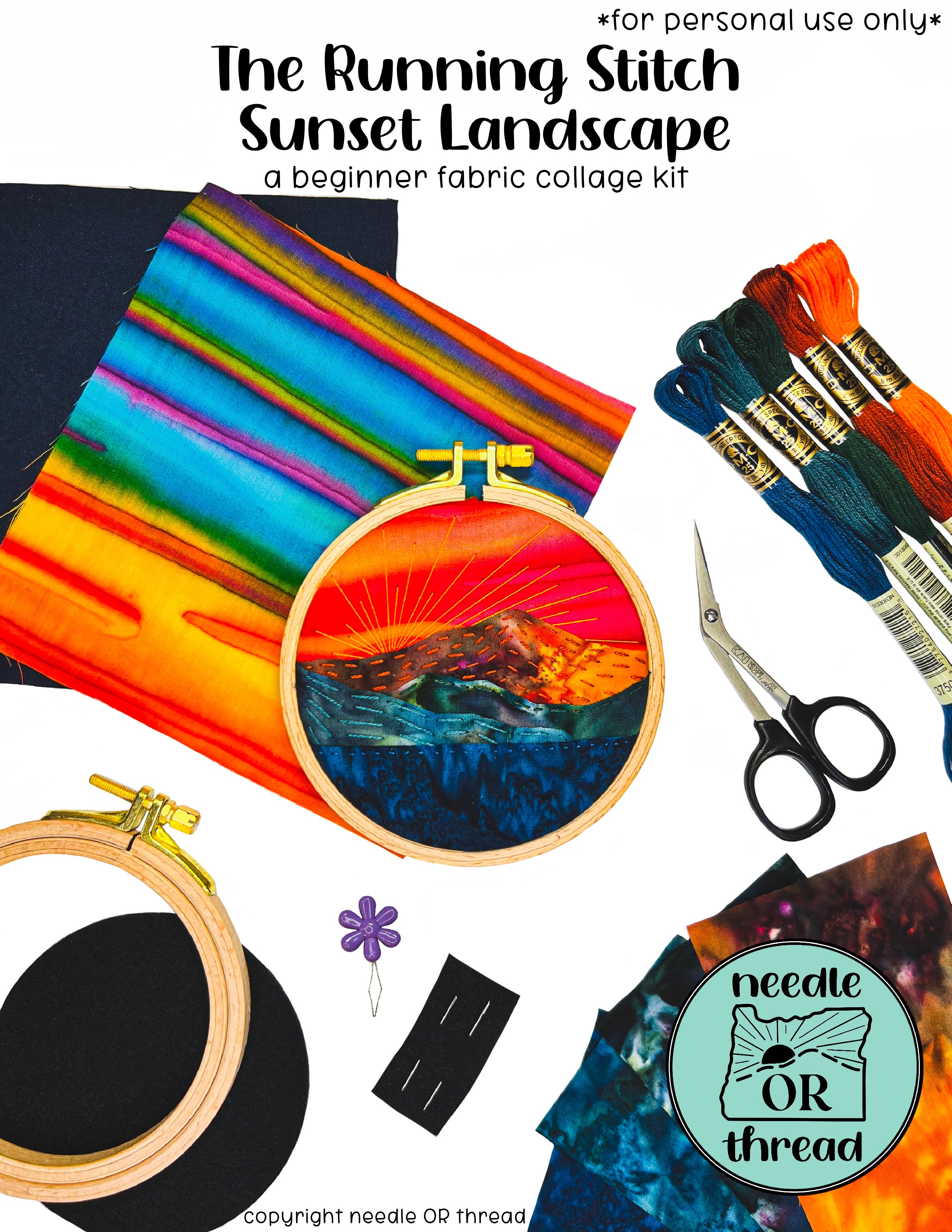 Nurge Beechwood Embroidery Hoops: 8mm – Needle OR Thread
