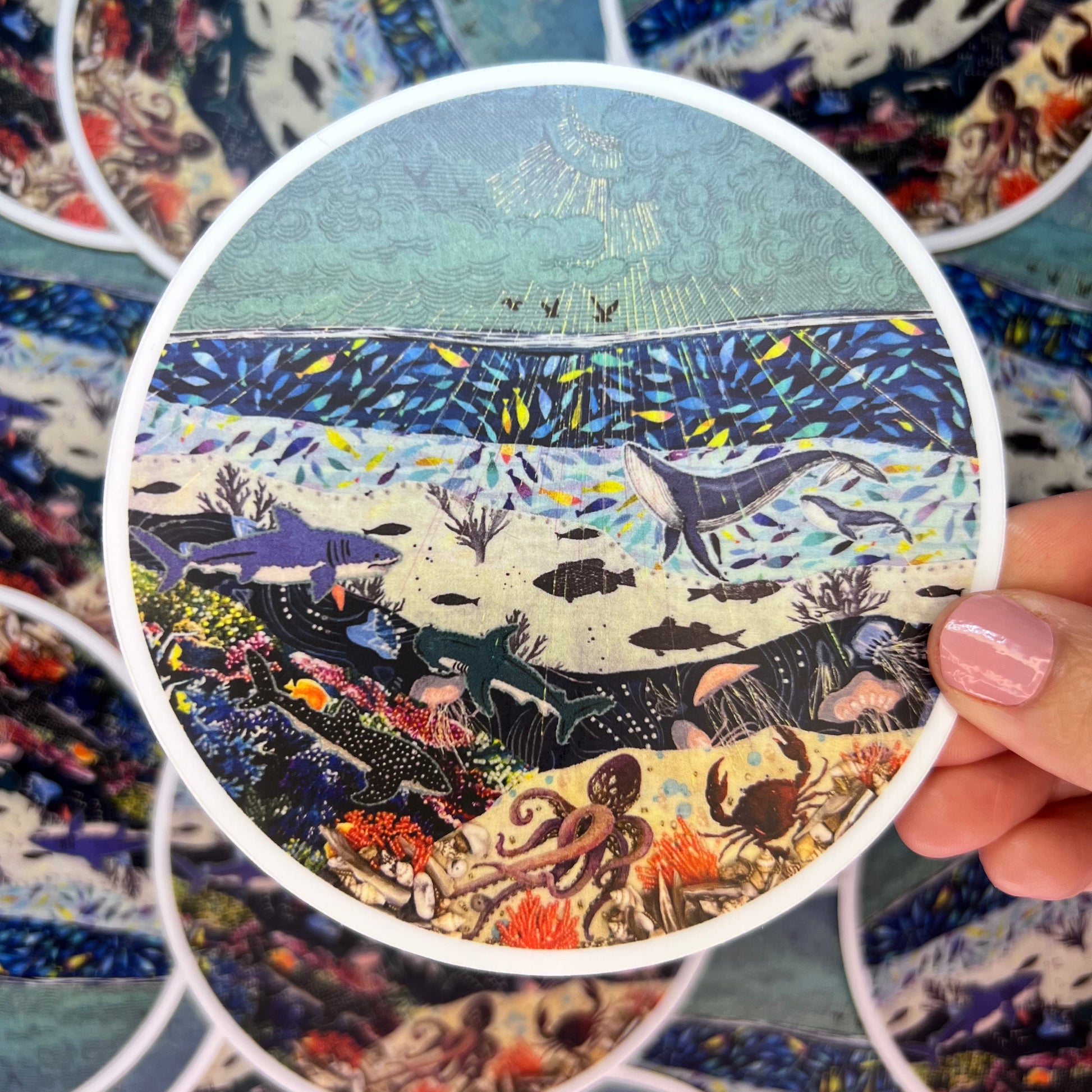 Under the Seascape Sticker