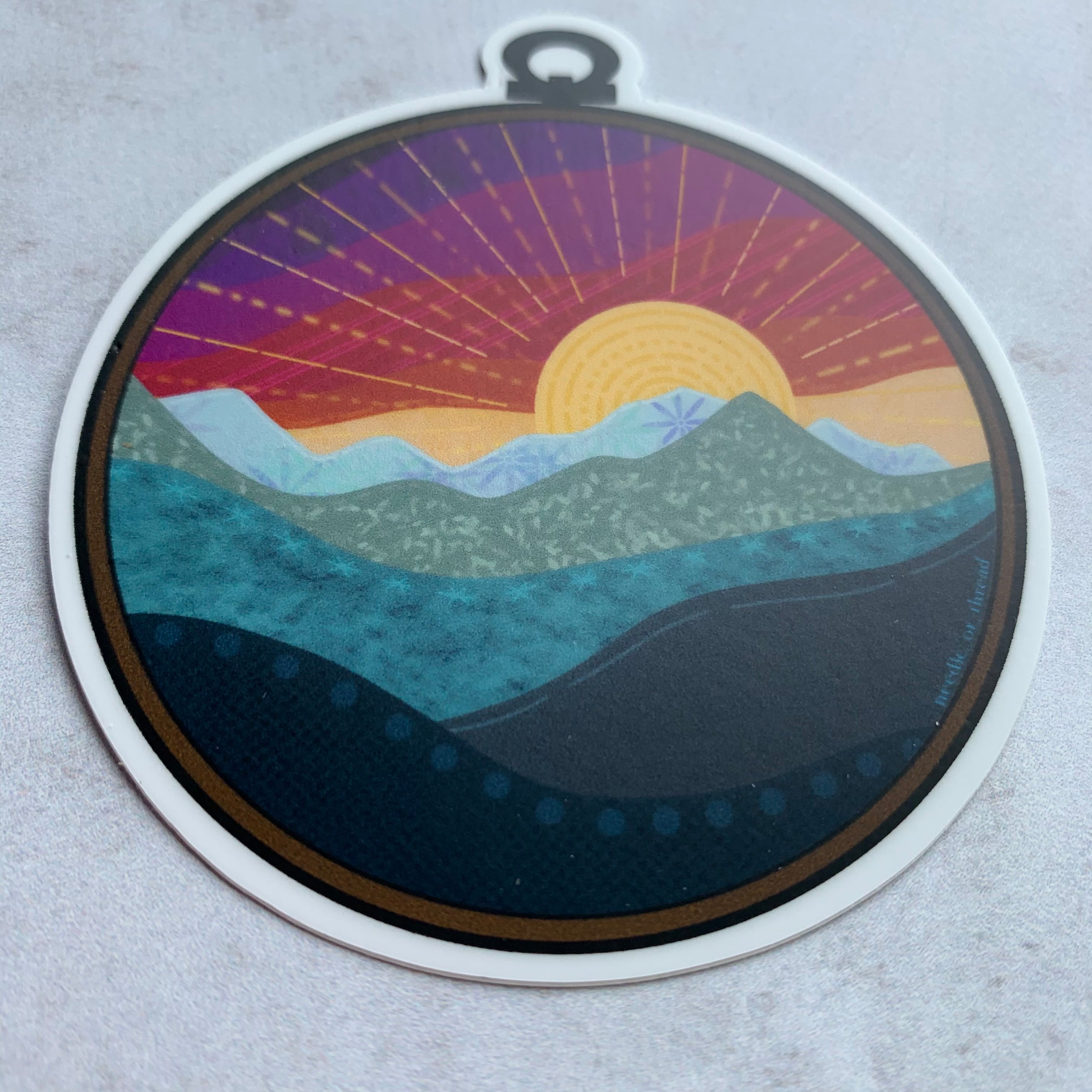 Rainbow Sky embroidery Sticker