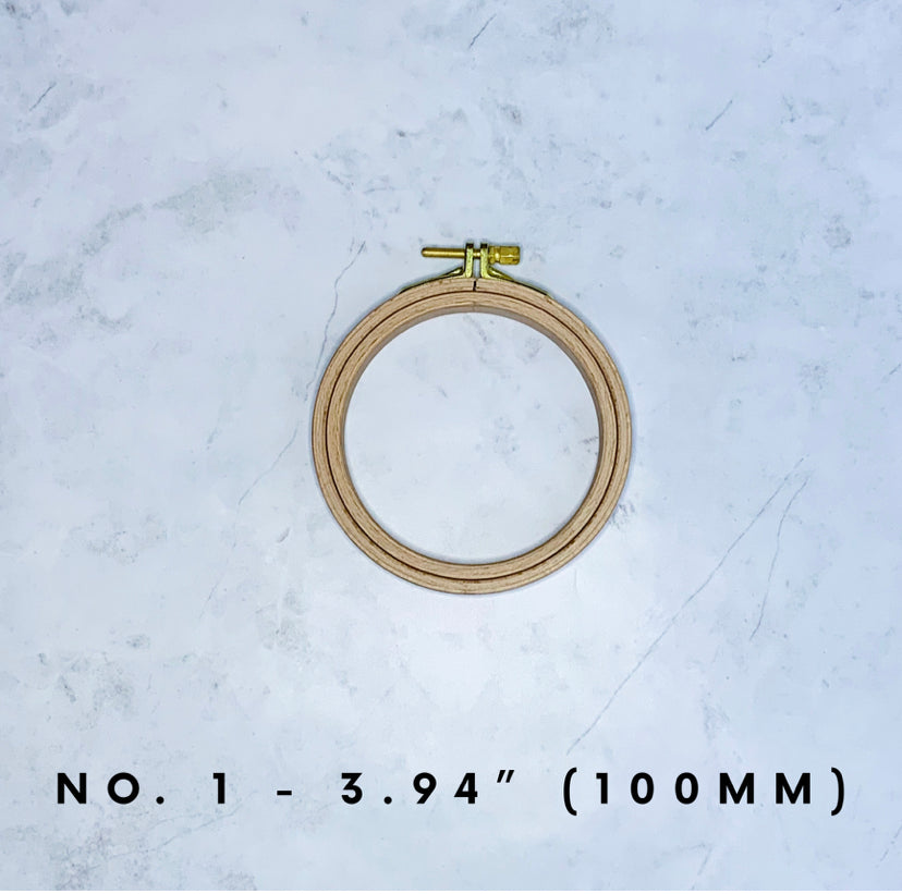 Nurge 8mm (0.31) Beech Screwed Embroidery Hoop: 8mm (6/16th) / 100mm -  homesewn