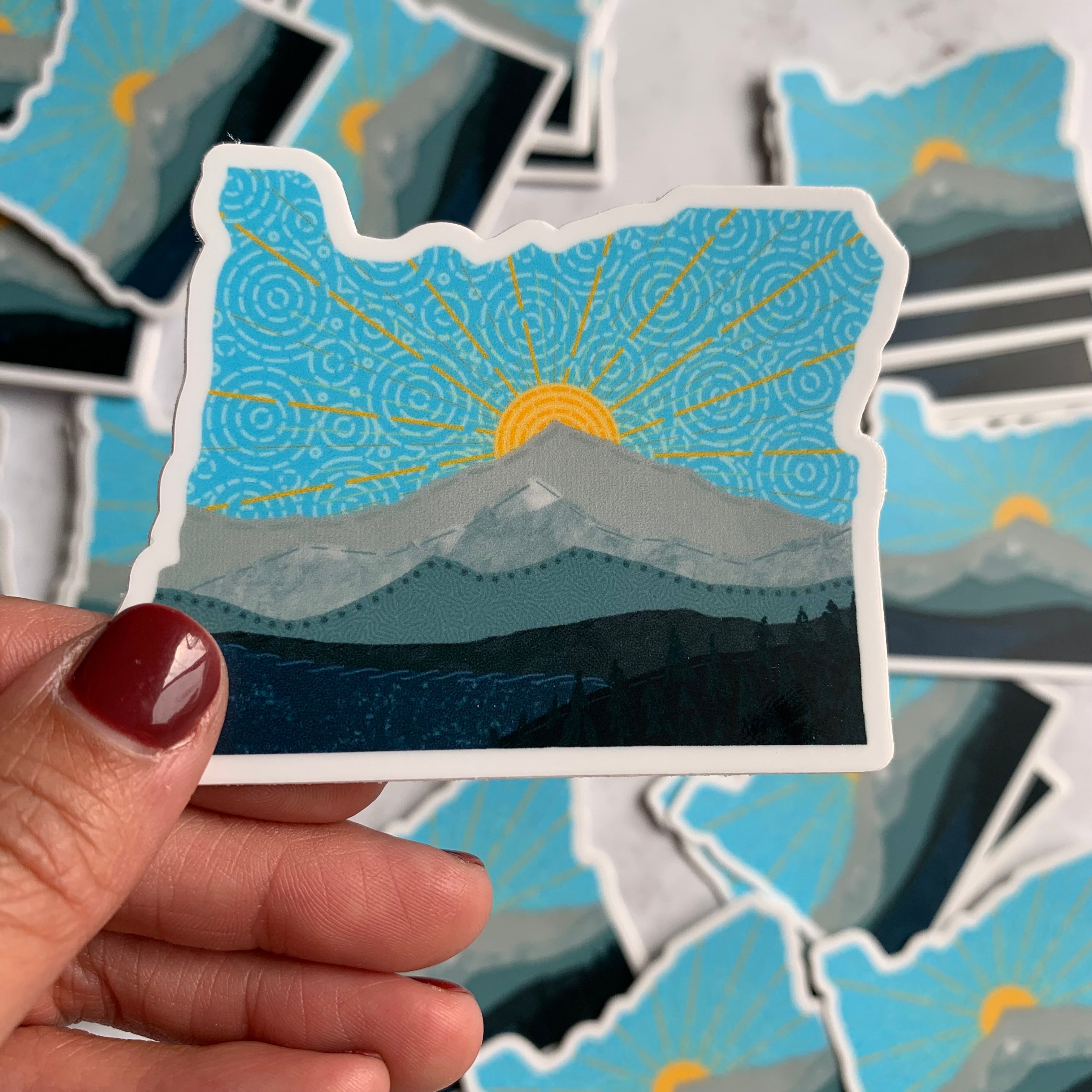 Sunny Oregon Sticker