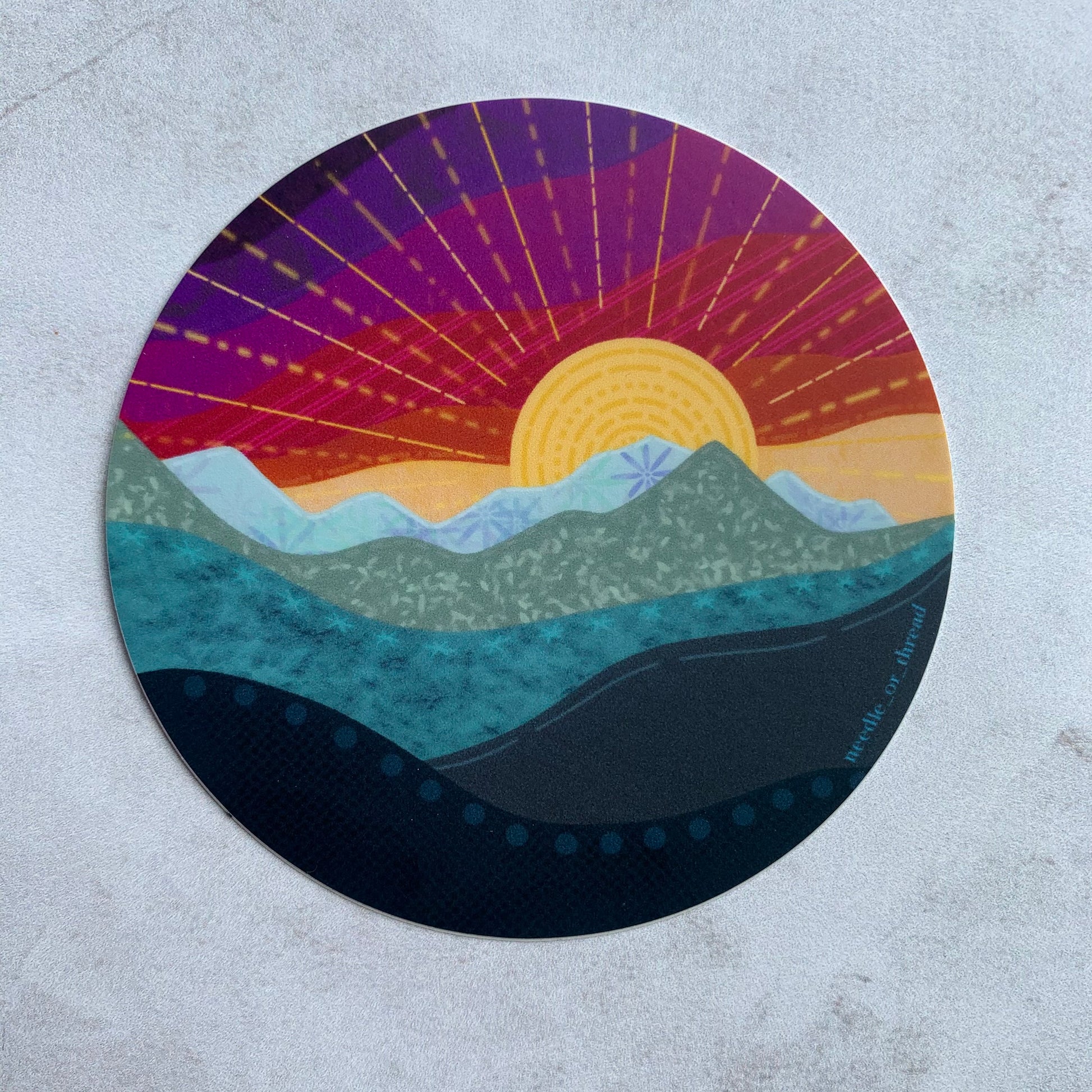 Rainbow Sky Sticker 3”