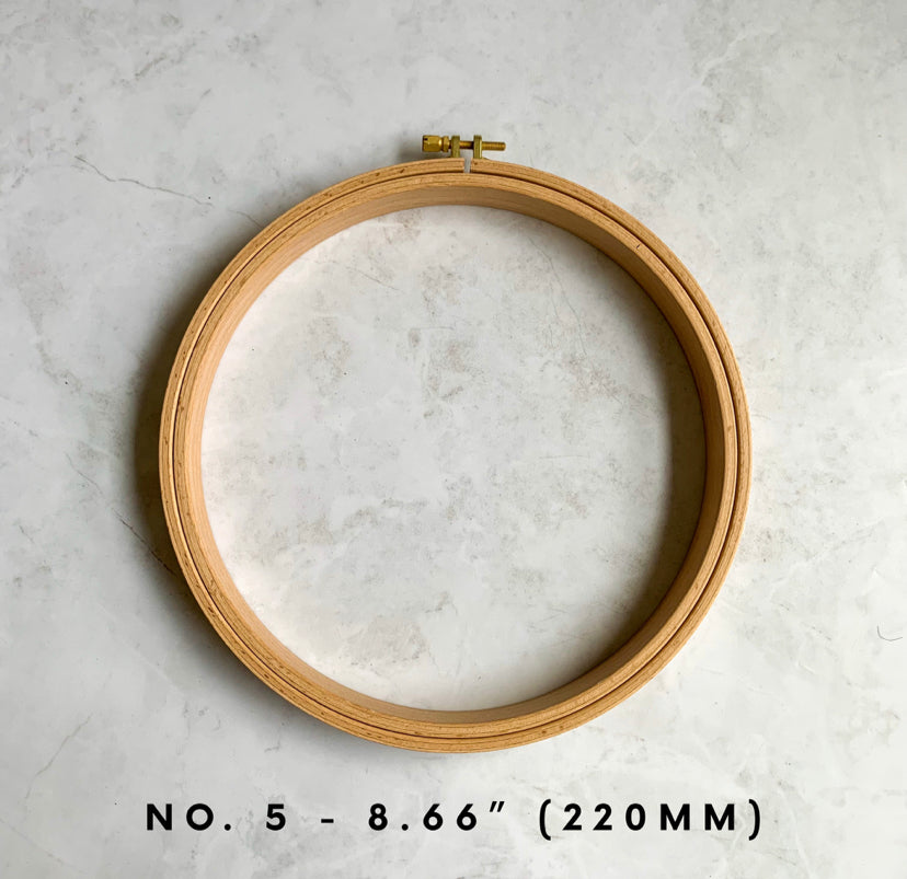 Nurge 16 mm Beech Wood Embroidery Hoop - No.4 - Hobiumyarns
