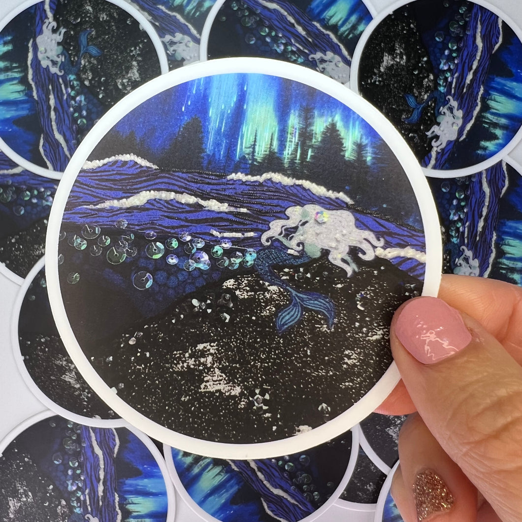 Mermaid Seascape Sticker