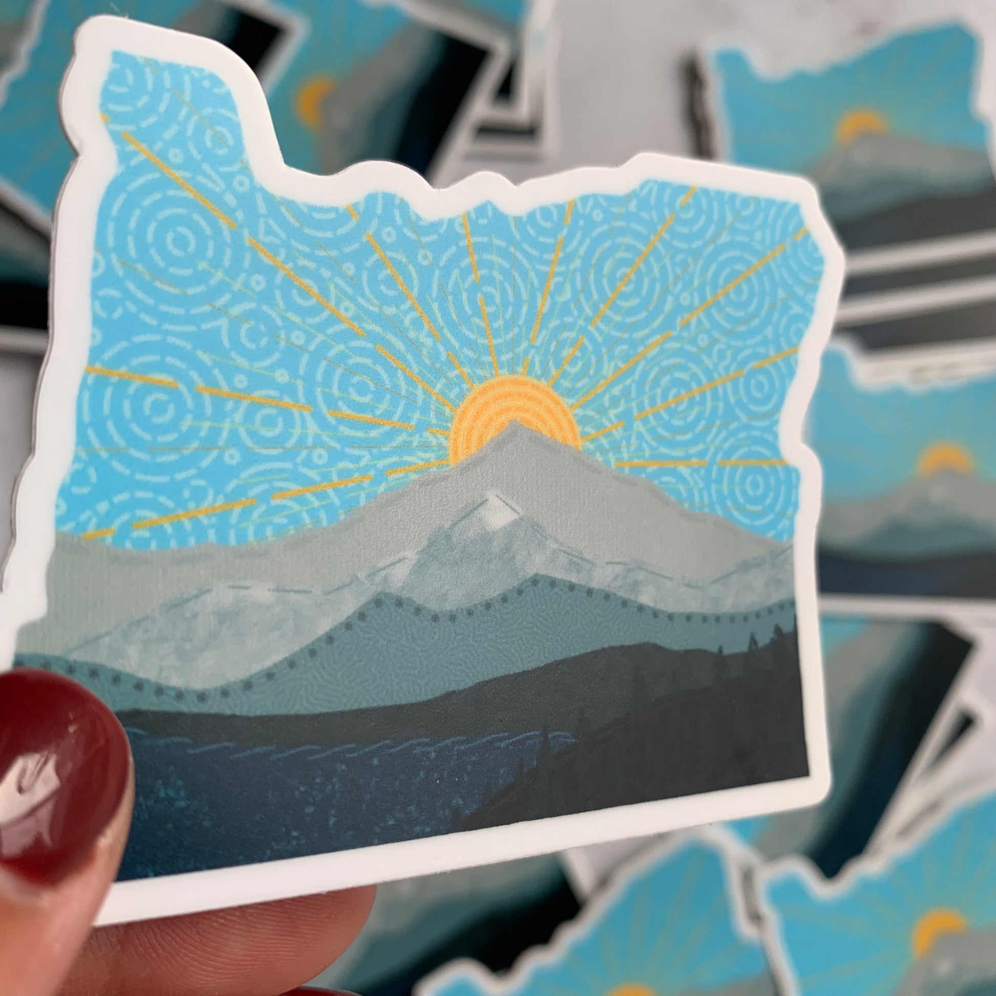 Sunny Oregon Sticker