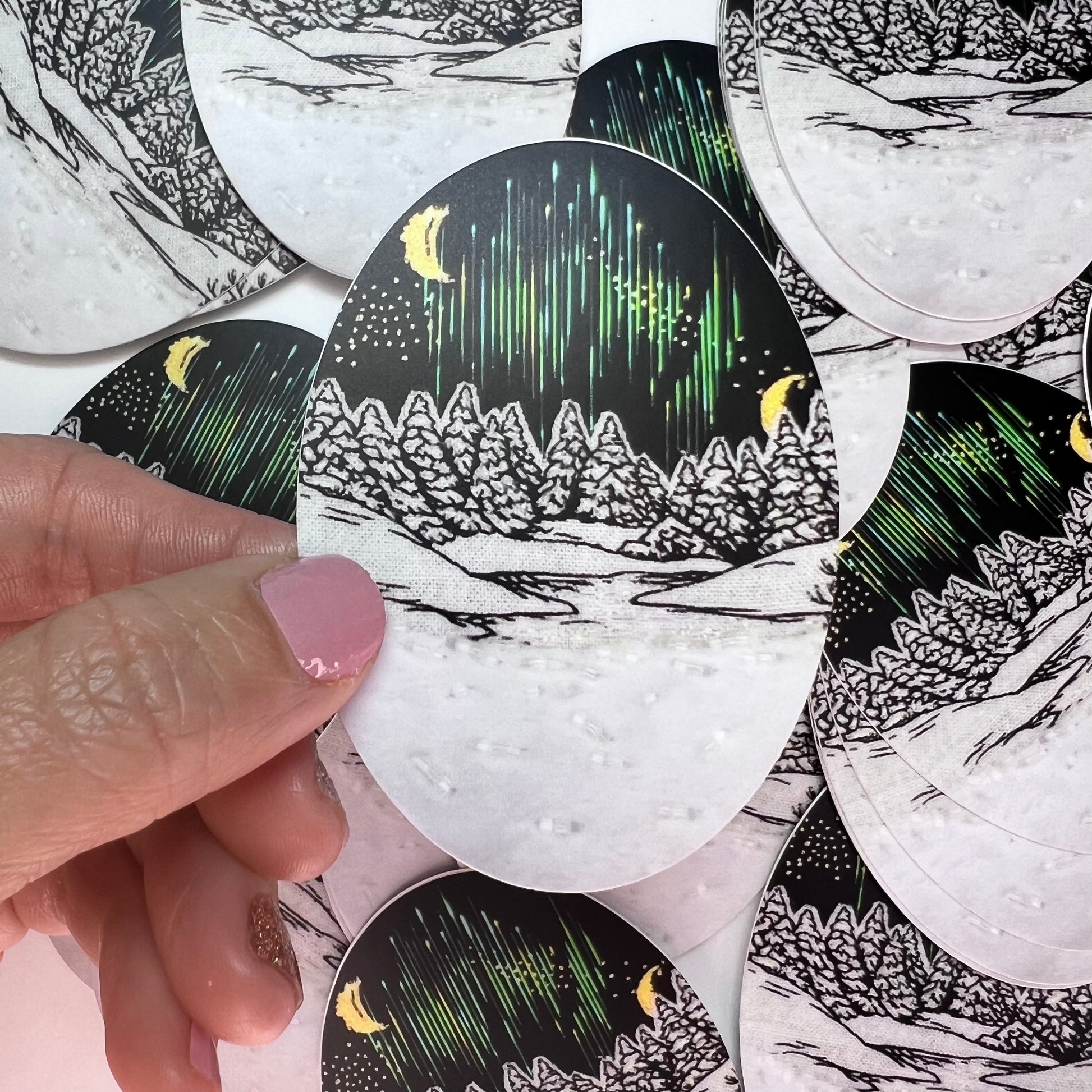 Winter Aurora Sticker