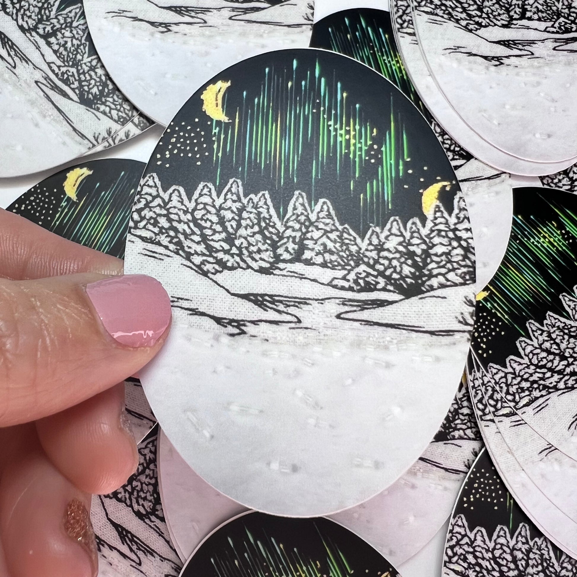 Winter Aurora Sticker