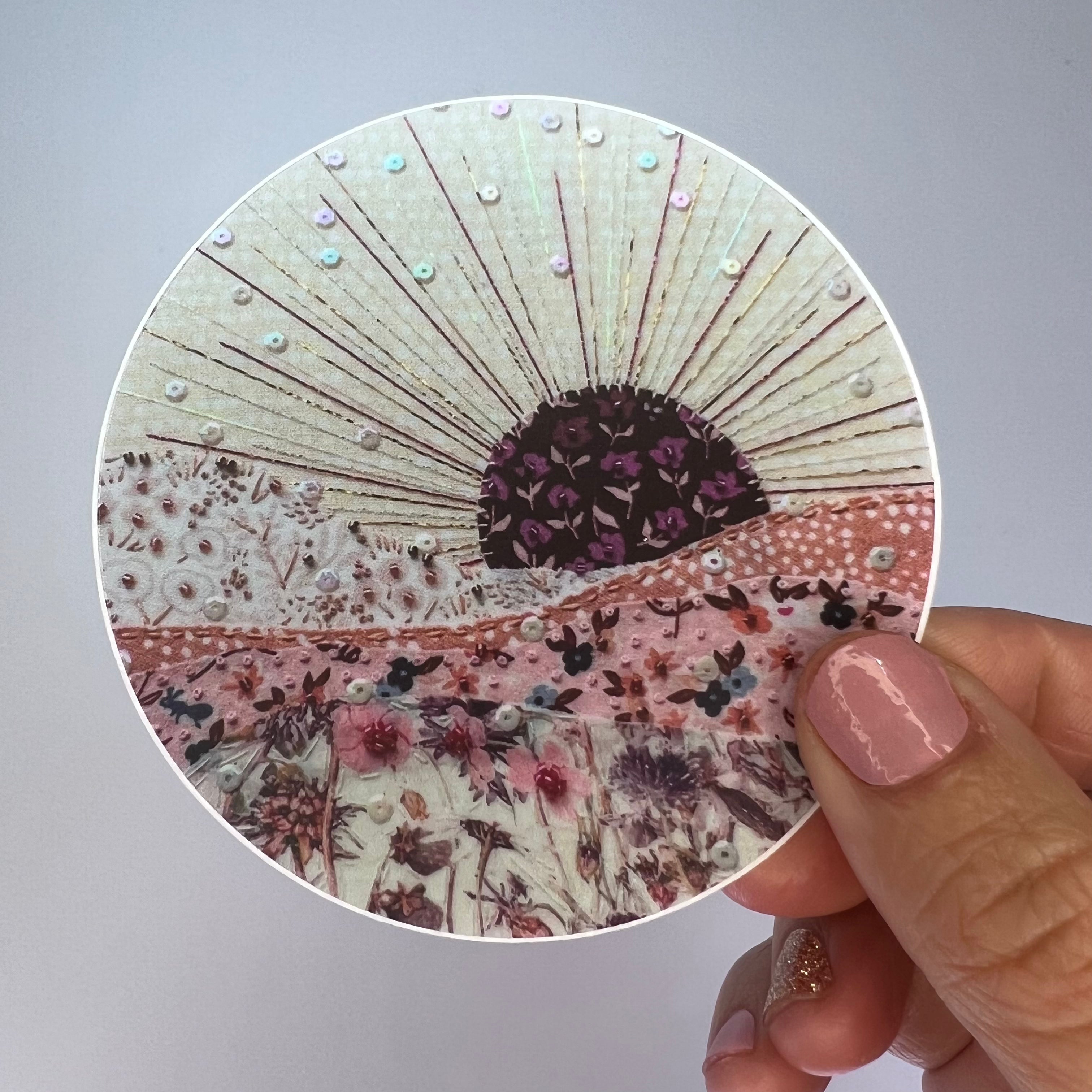 Monochrome Pinkscape Sticker