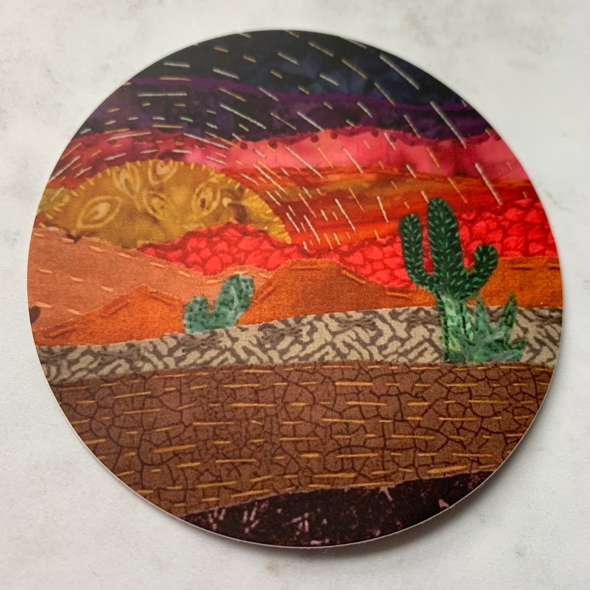 Desert Sunset Sticker