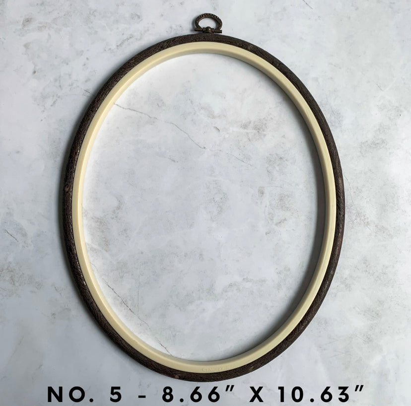 Nurge Hoop Oval ~ 4.5 x 6 Woodgrain Red – Hobby House Needleworks