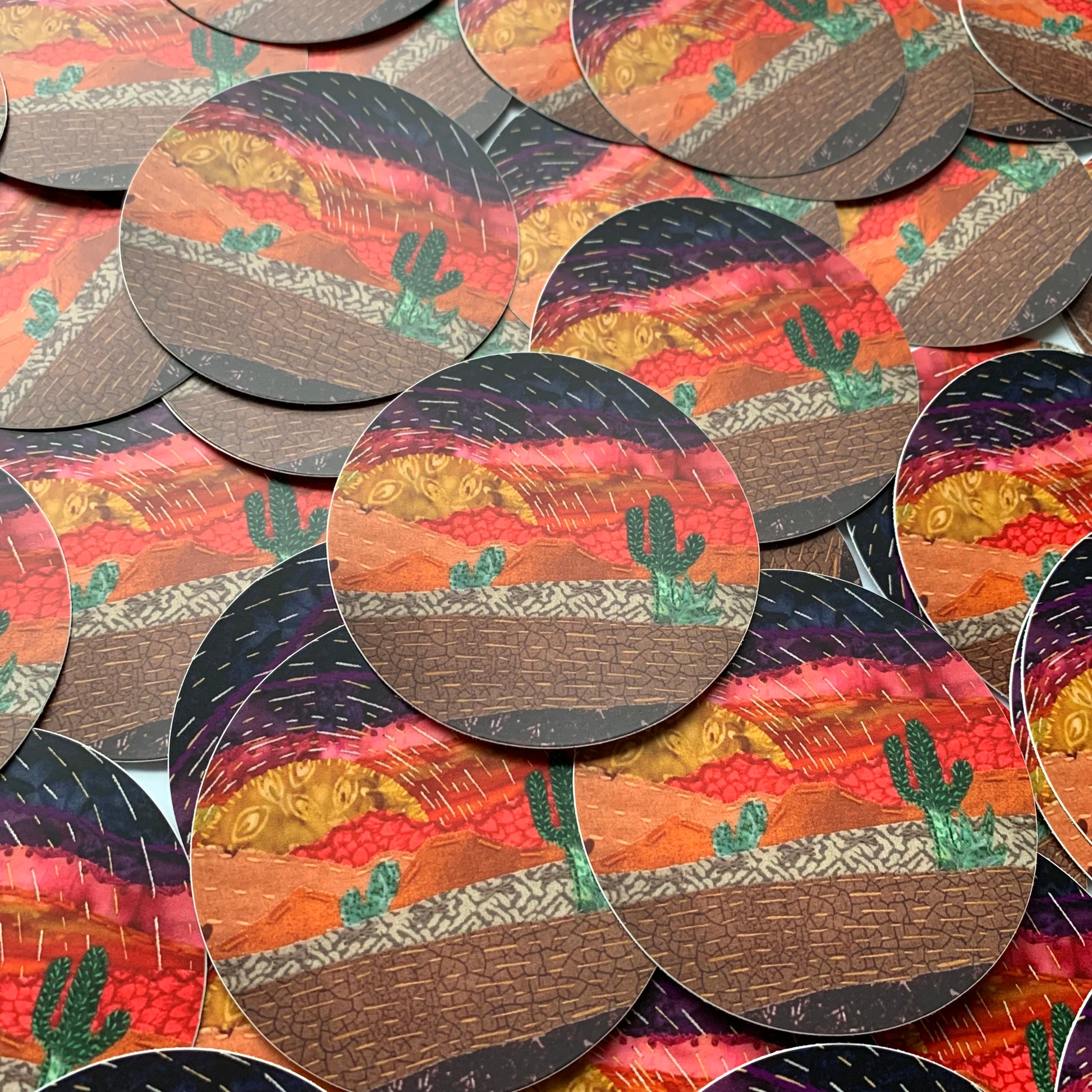 Desert Sunset Sticker