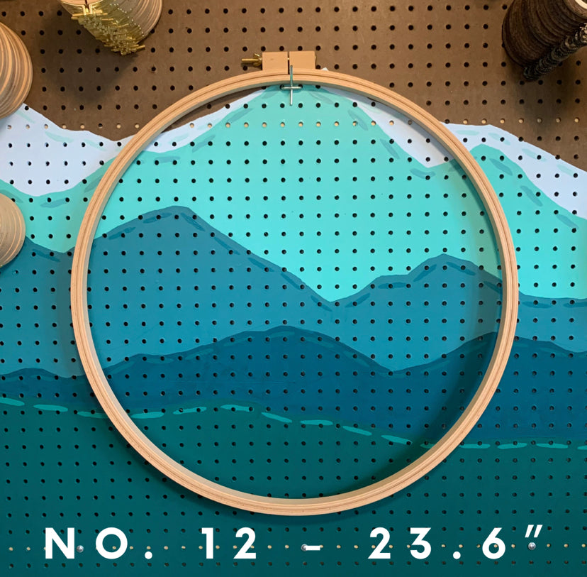 Nurge Beechwood Quilt Hoops: 24mm (1”)