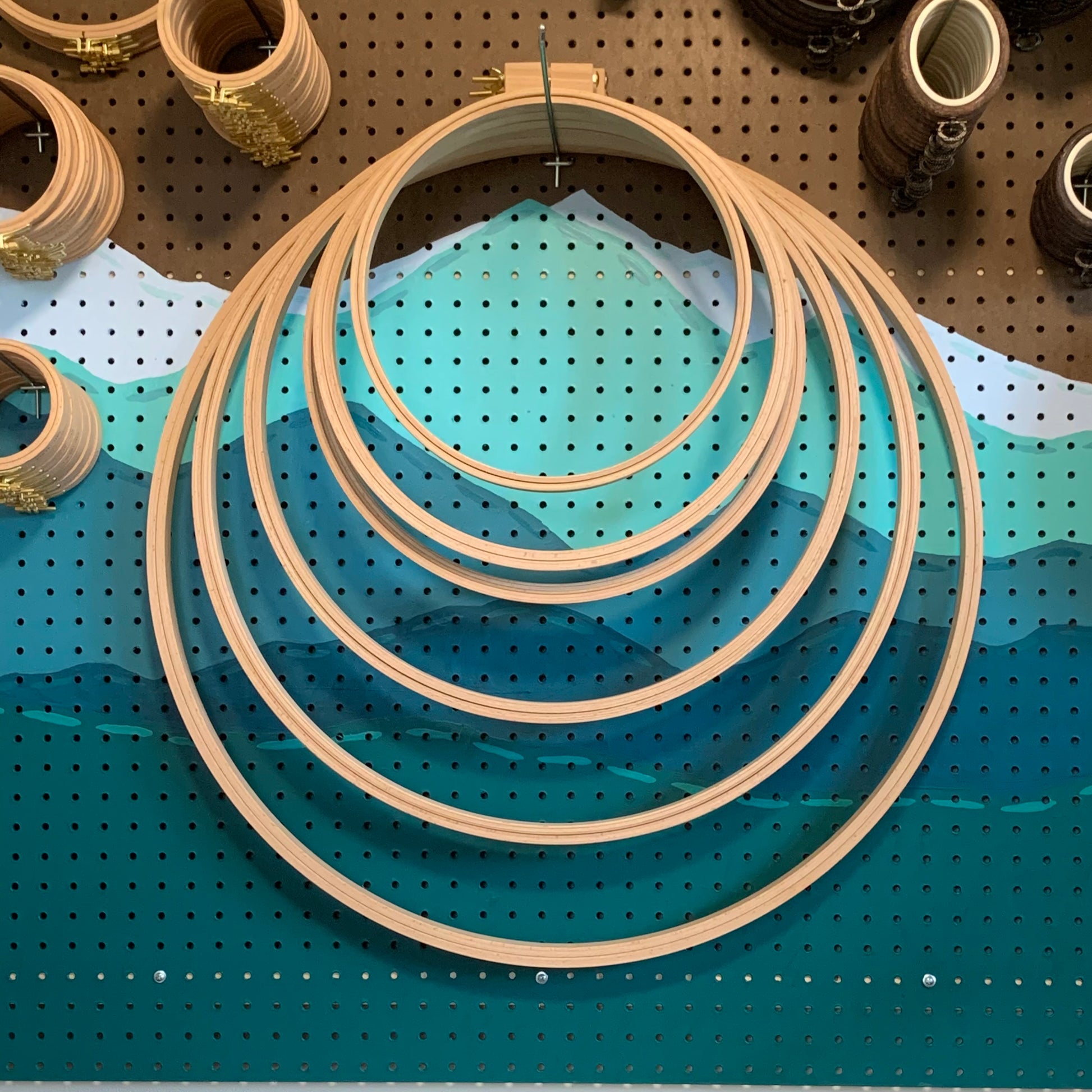 Nurge Beechwood Quilt Hoops: 24mm (1”)