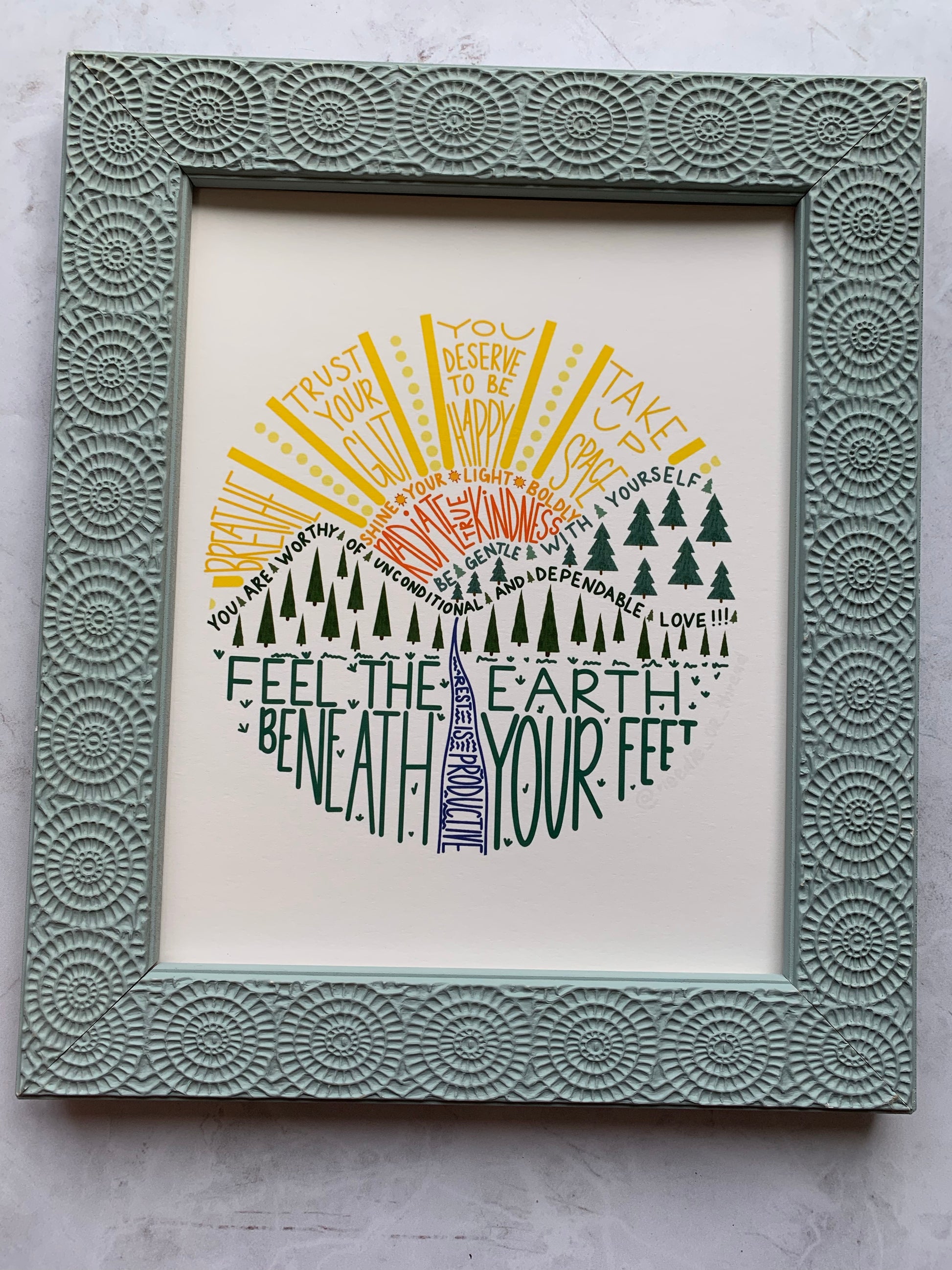 Positive Affirmations 8x10” PRINT