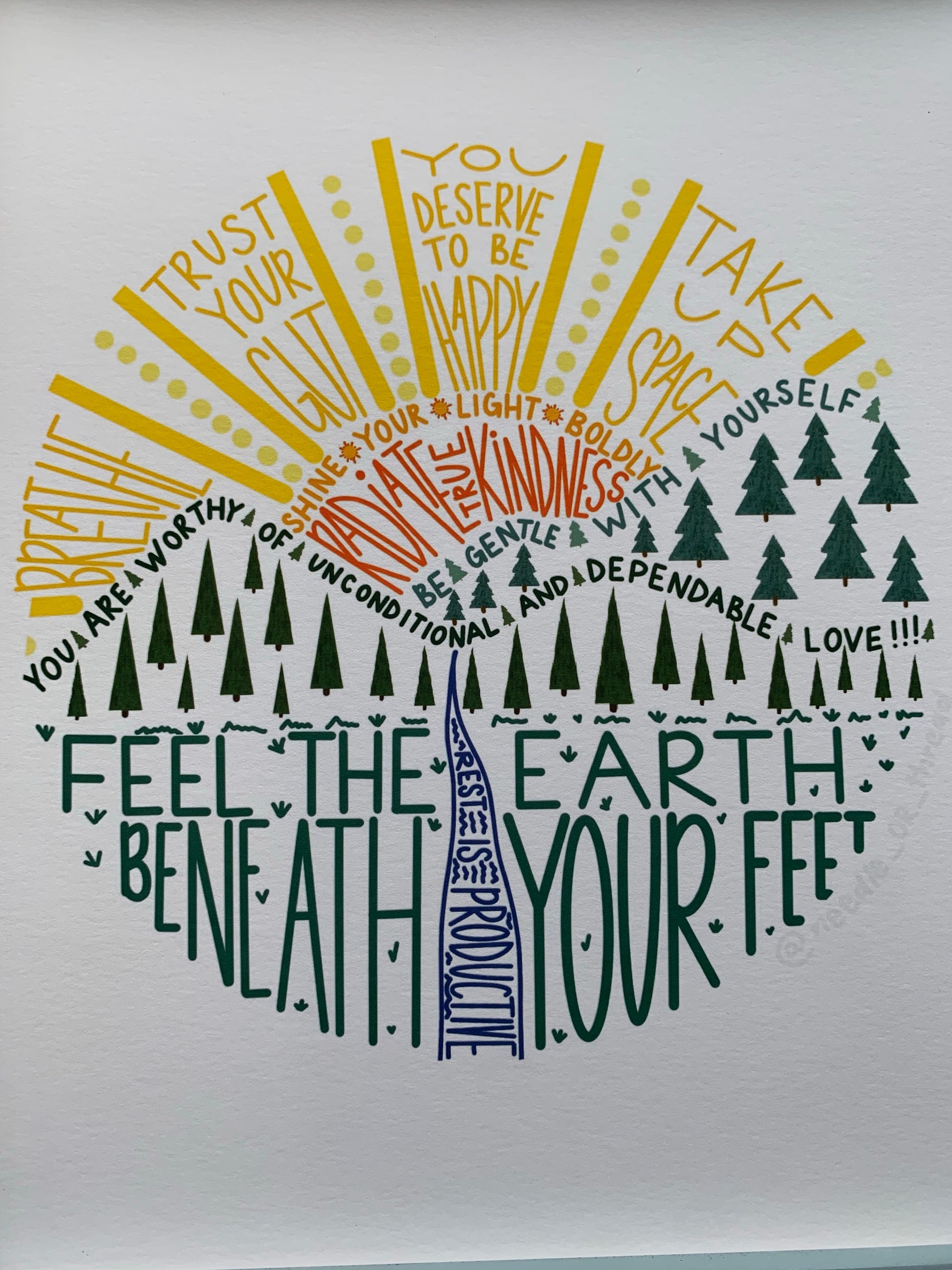 Positive Affirmations 8x10” PRINT