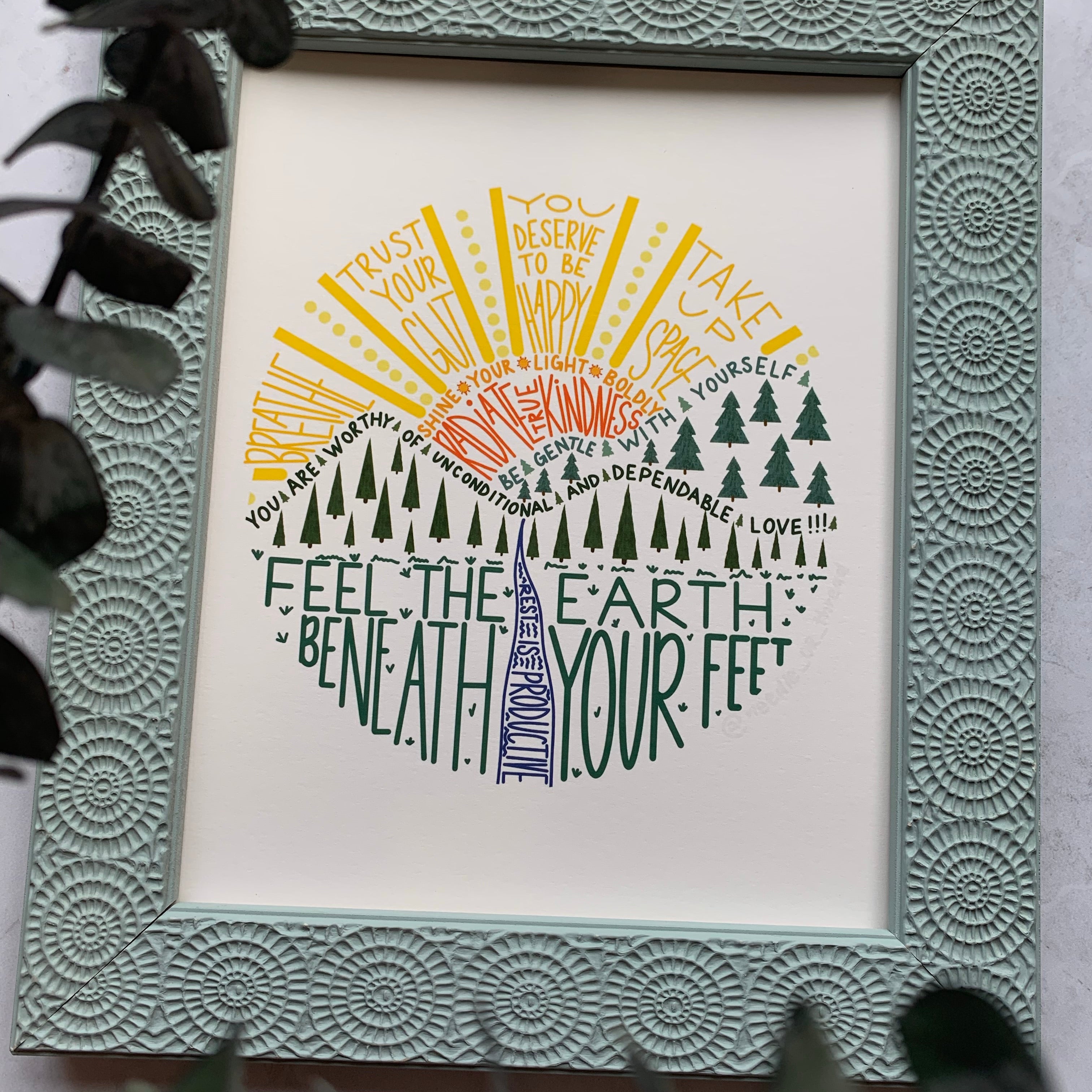 Positive Affirmations 8x10” PRINT