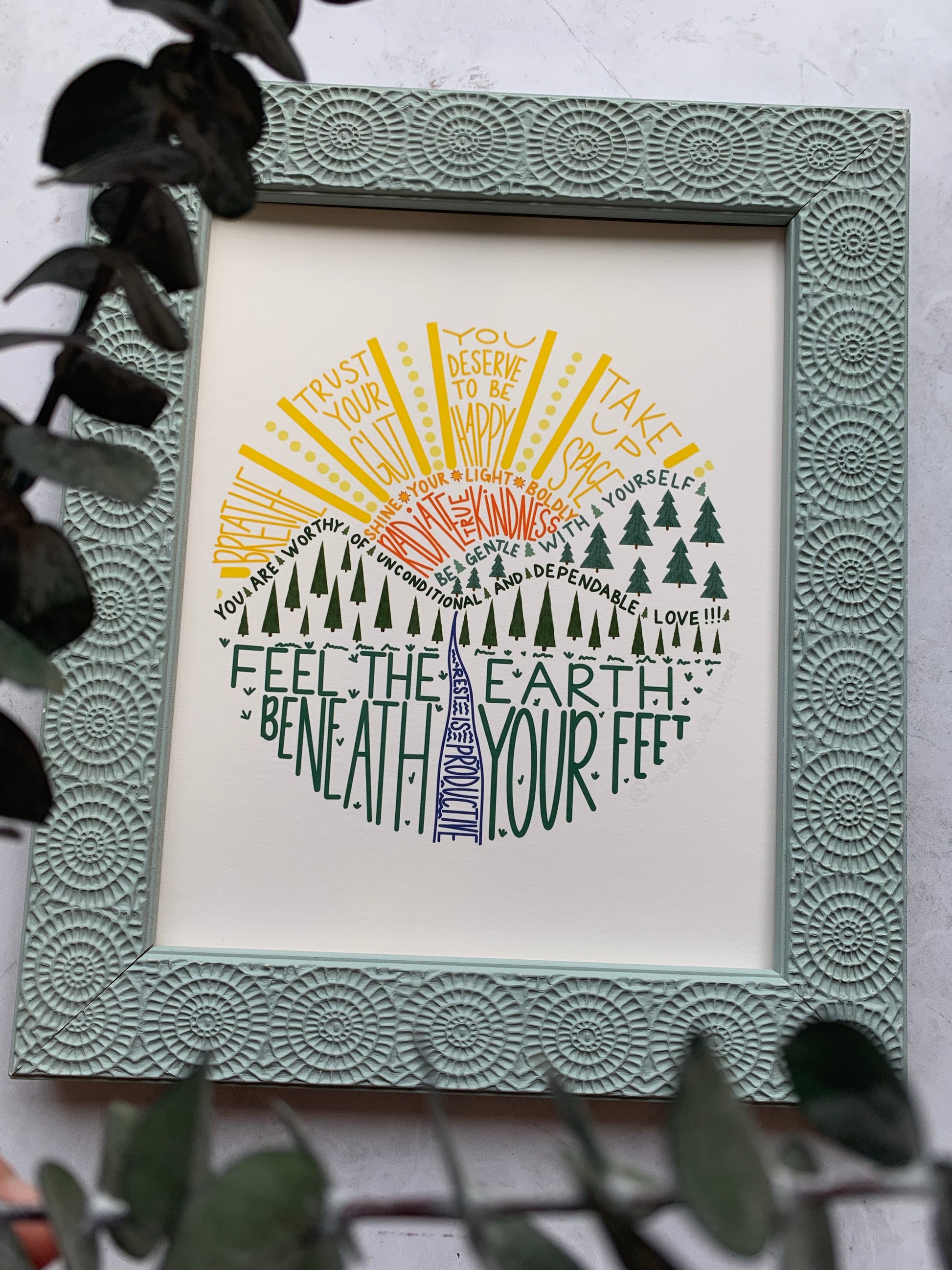 Positive Affirmations 8x10” PRINT