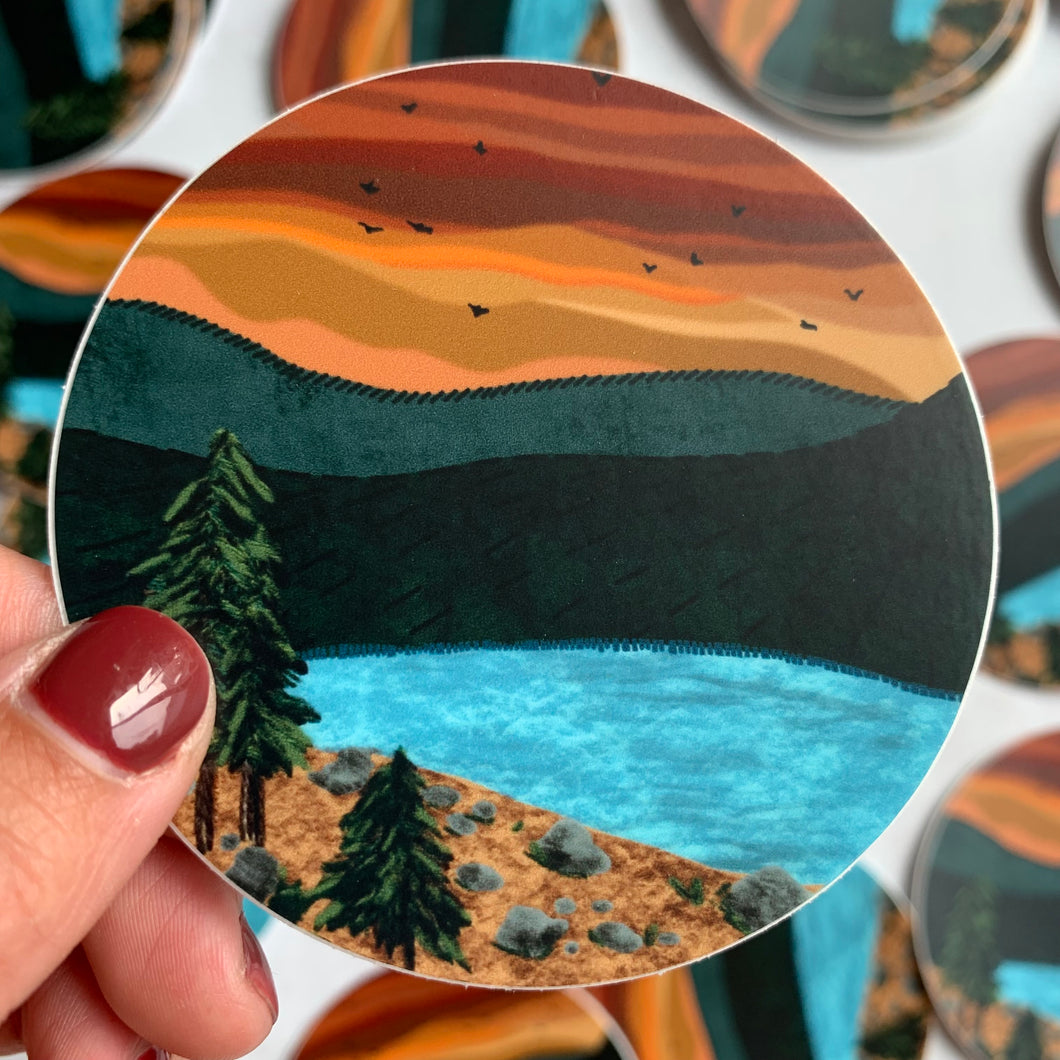 Lake View Sticker 3”