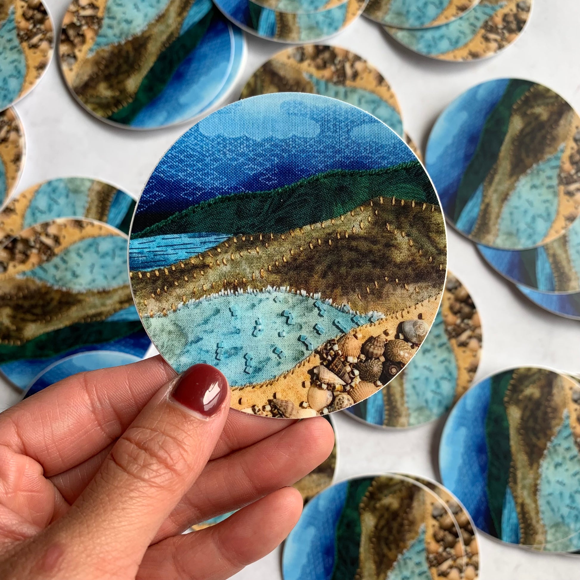 Beachscape Sticker 3”