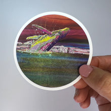 Load image into Gallery viewer, Whale Sunset Sticker
