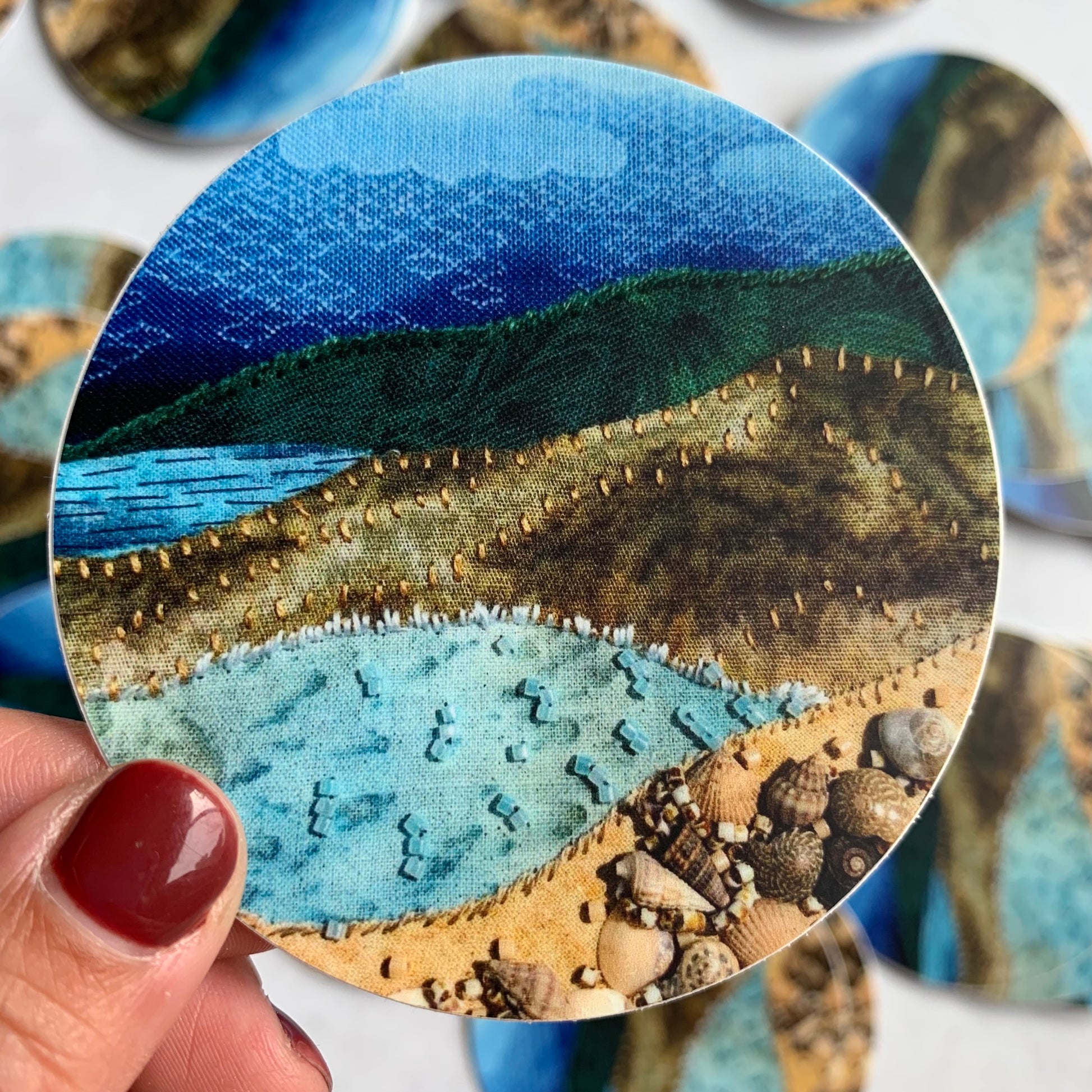 Beachscape Sticker 3”