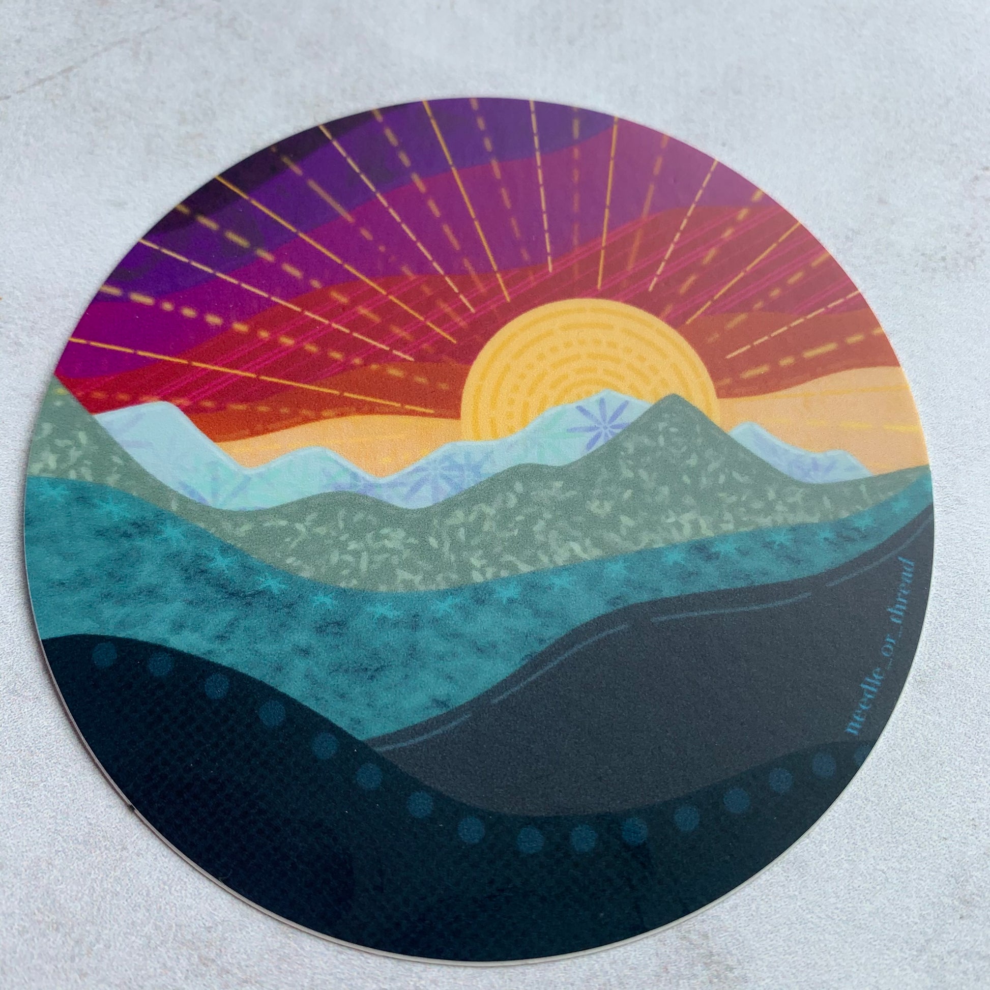 Rainbow Sky Sticker 3”