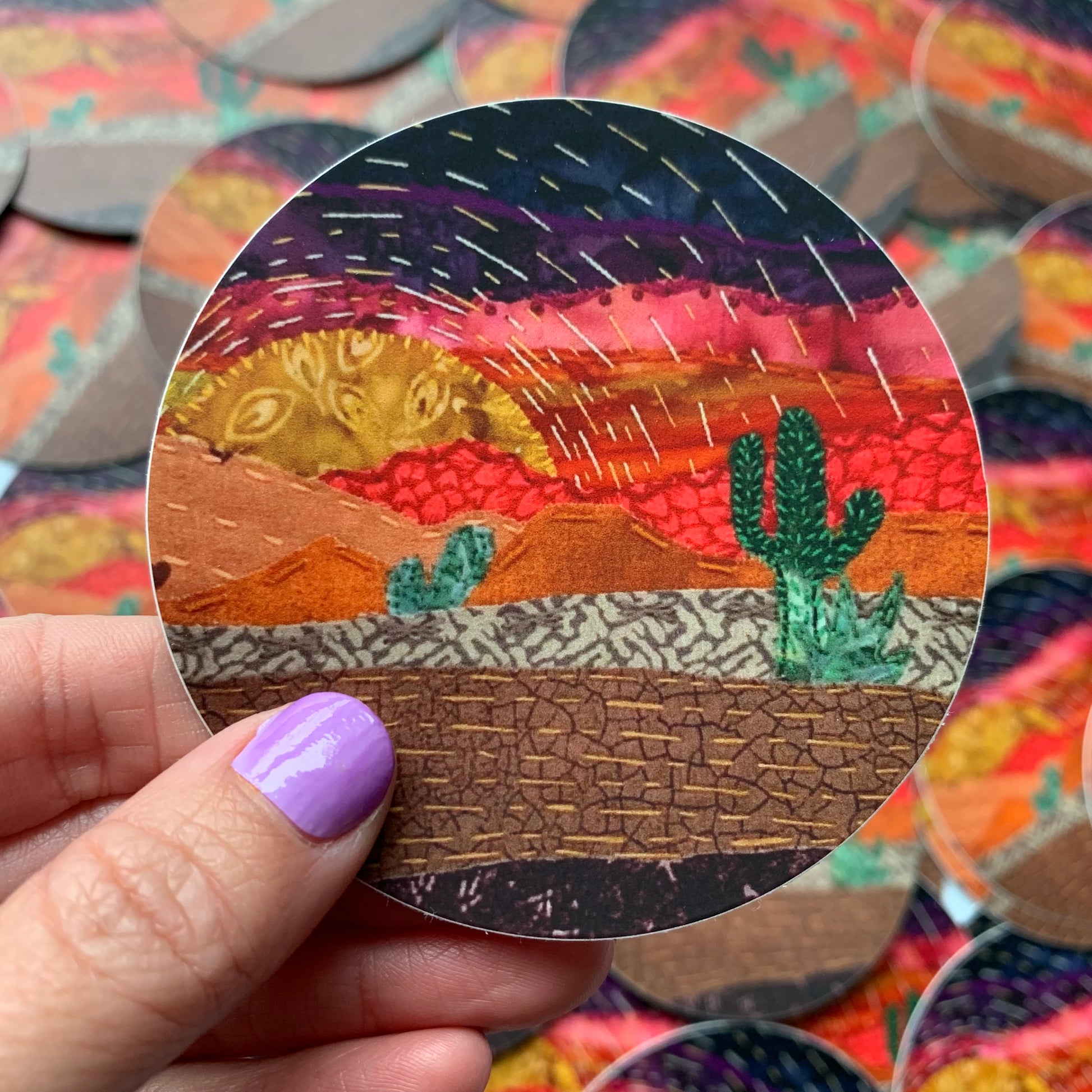 Desert Sunset Sticker